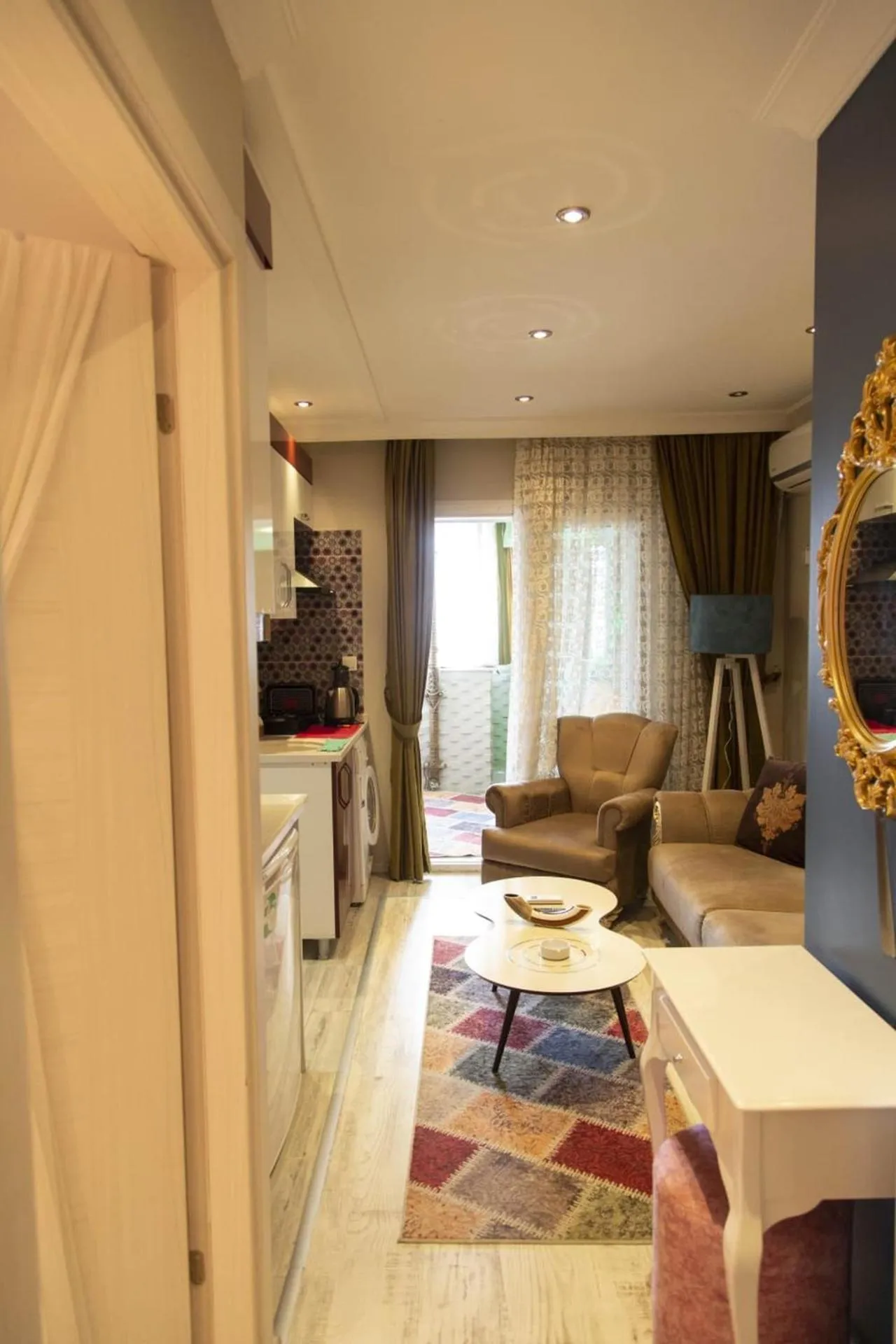 Kitchen or kitchenette in Şirinyer Elit Residance Apart Hotel