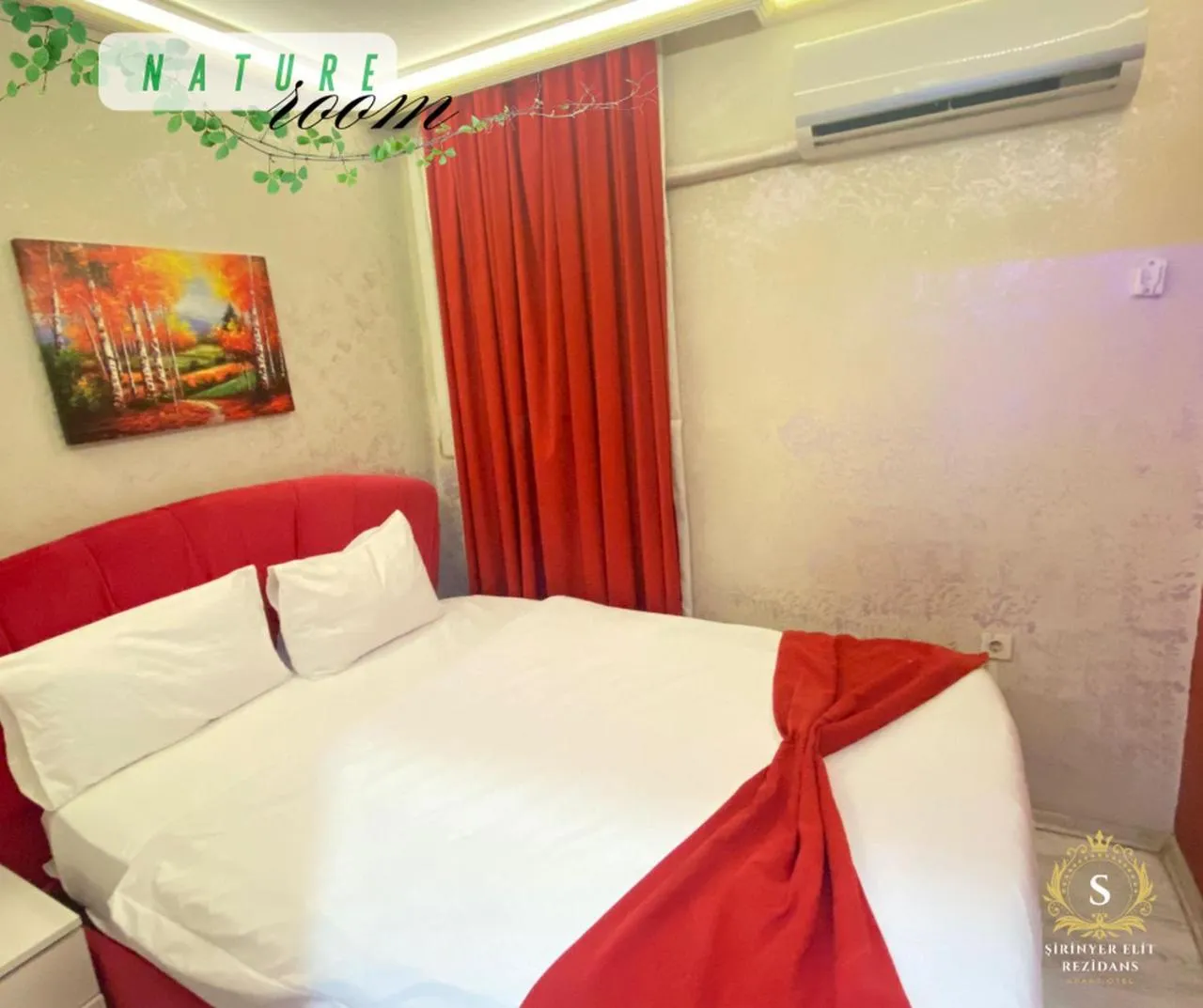 Bed in Şirinyer Elit Residance Apart Hotel