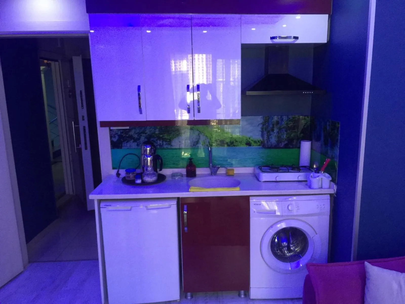 Kitchen or kitchenette in Şirinyer Elit Residance Apart Hotel