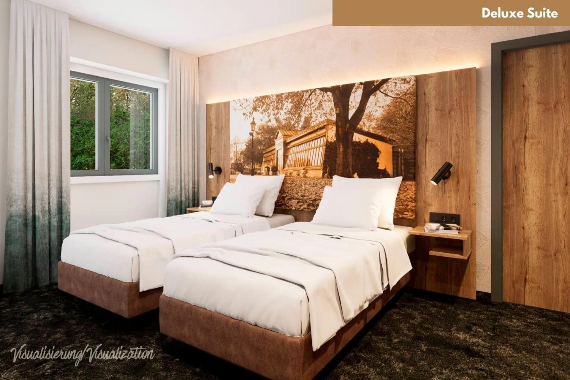 Bed in Hotel Zur Post