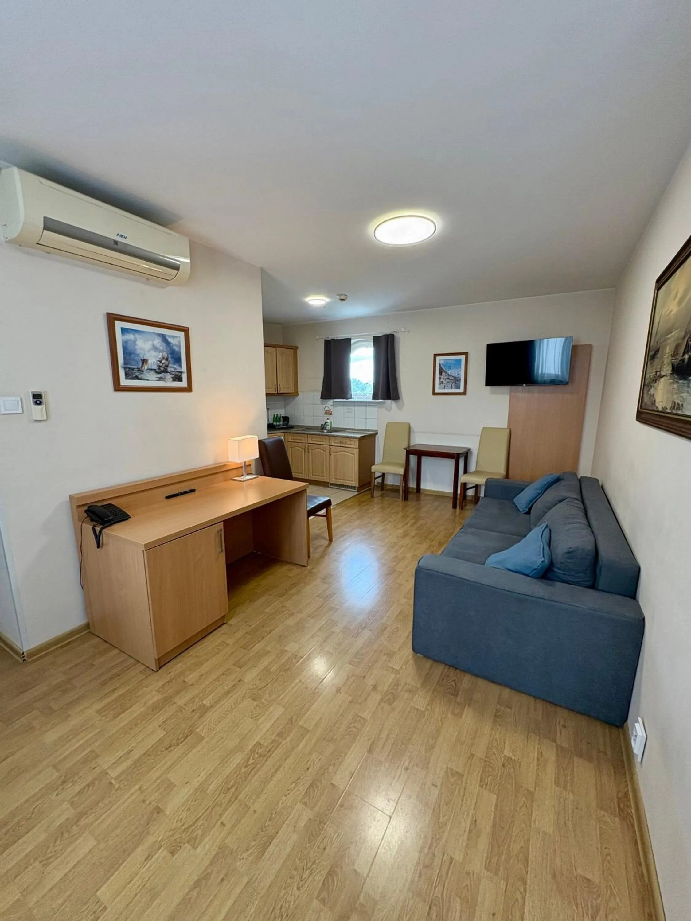 Seating area in Poleczki Residence Apartments