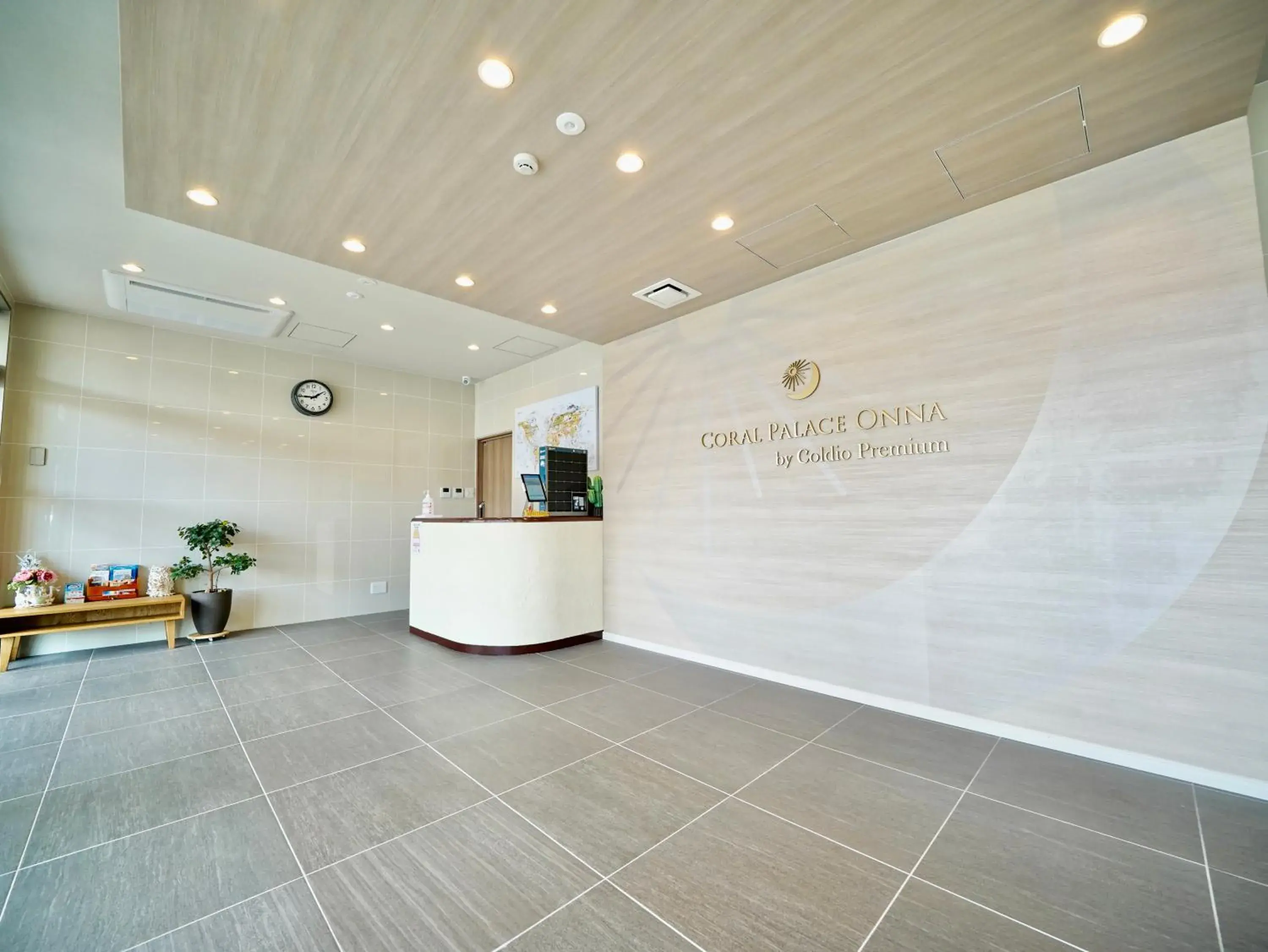 Lobby or reception in Coral Palace Onna by Sunset Avenue Lobby or reception in Coral Palace Onna by Sunset Avenue