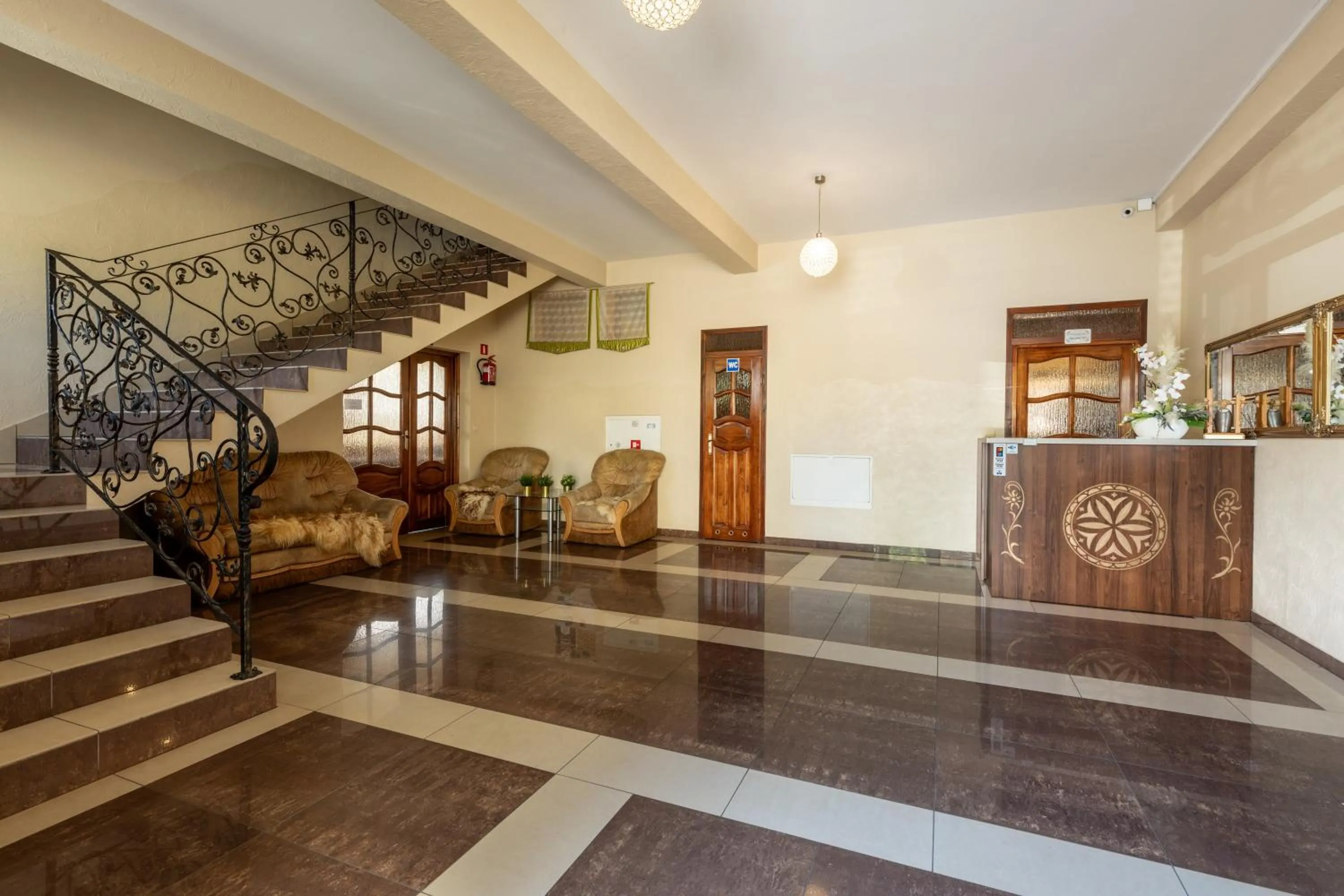 Lobby or reception in U Haliny