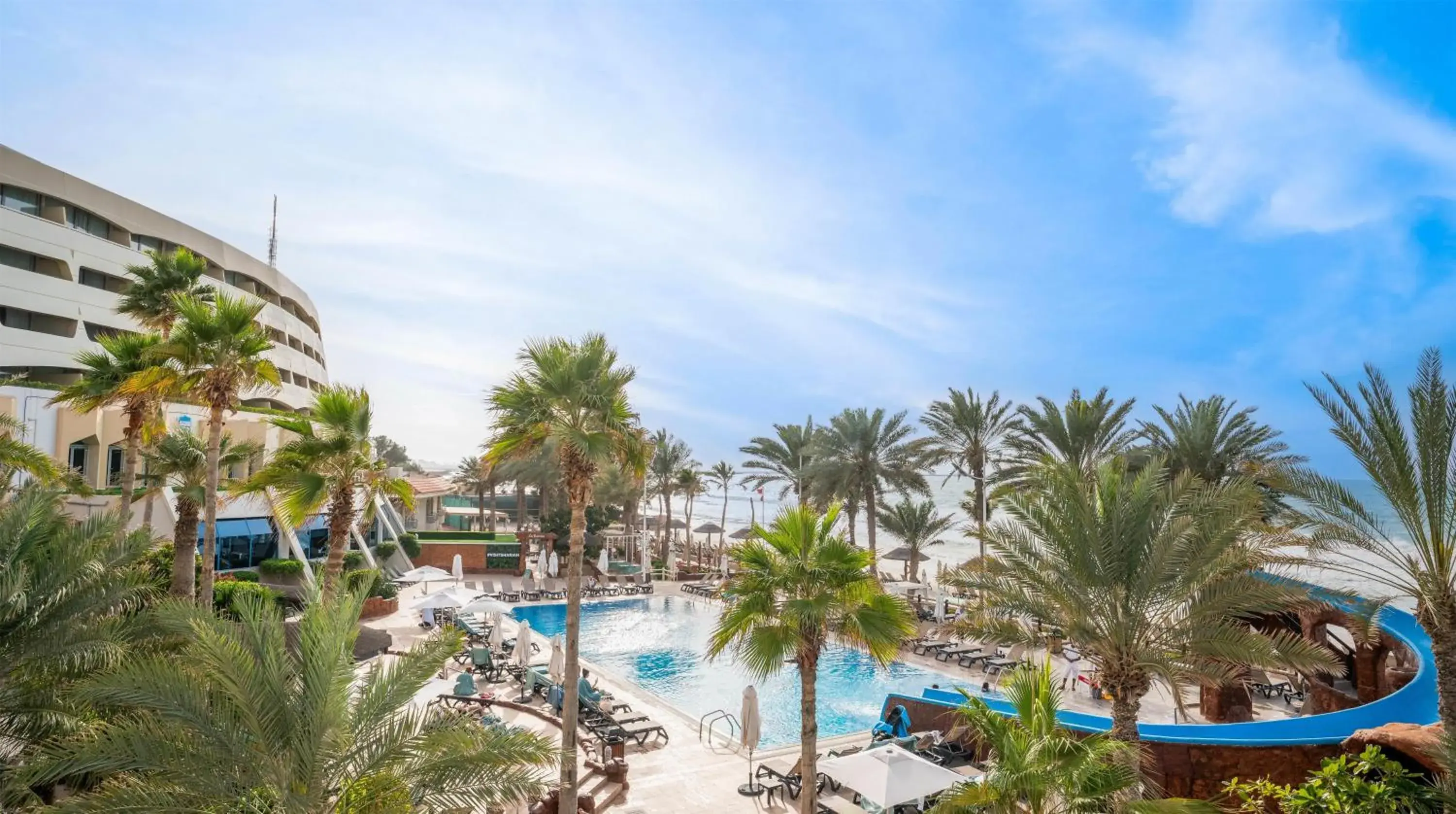 Pool view in Occidental Sharjah Grand Pool view in Occidental Sharjah Grand