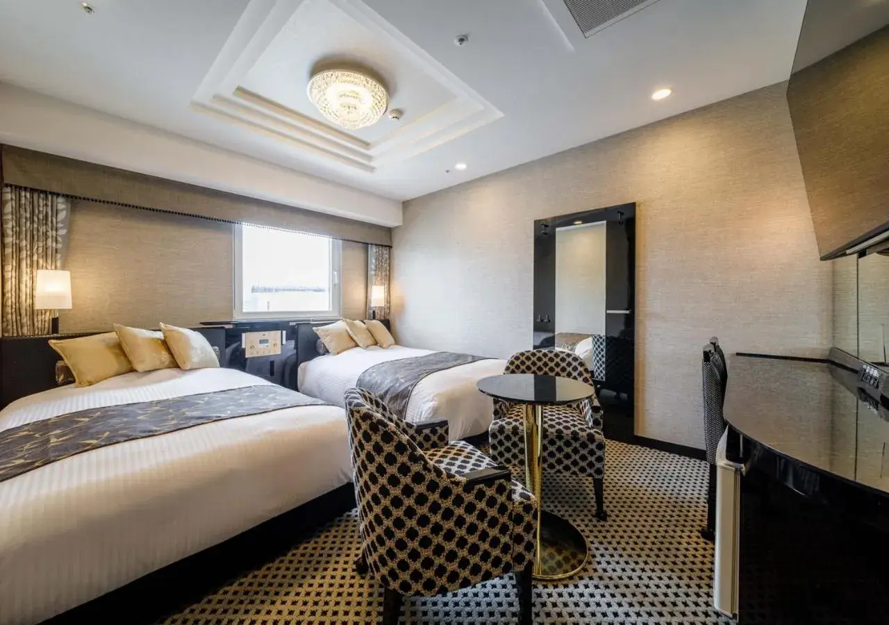 Photo of the whole room, Bed in APA Hotel Hakata Ekimae 2Chome Photo of the whole room, Bed in APA Hotel Hakata Ekimae 2Chome