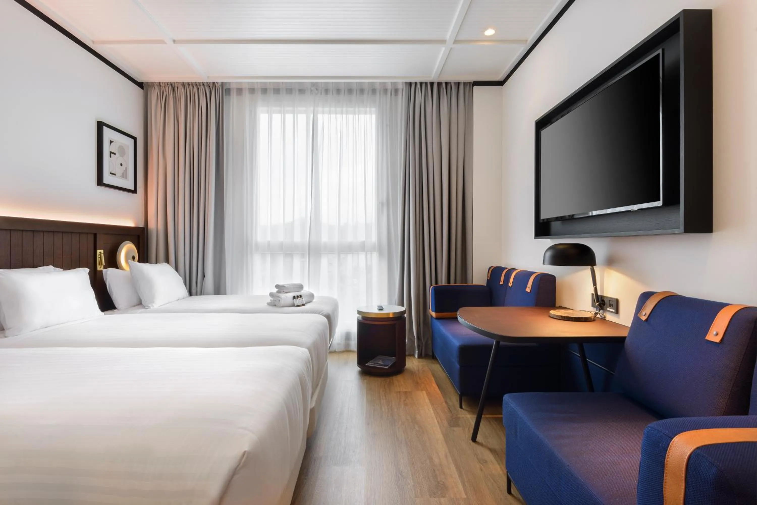 Bed in Hotel Tres Reyes San Sebastián