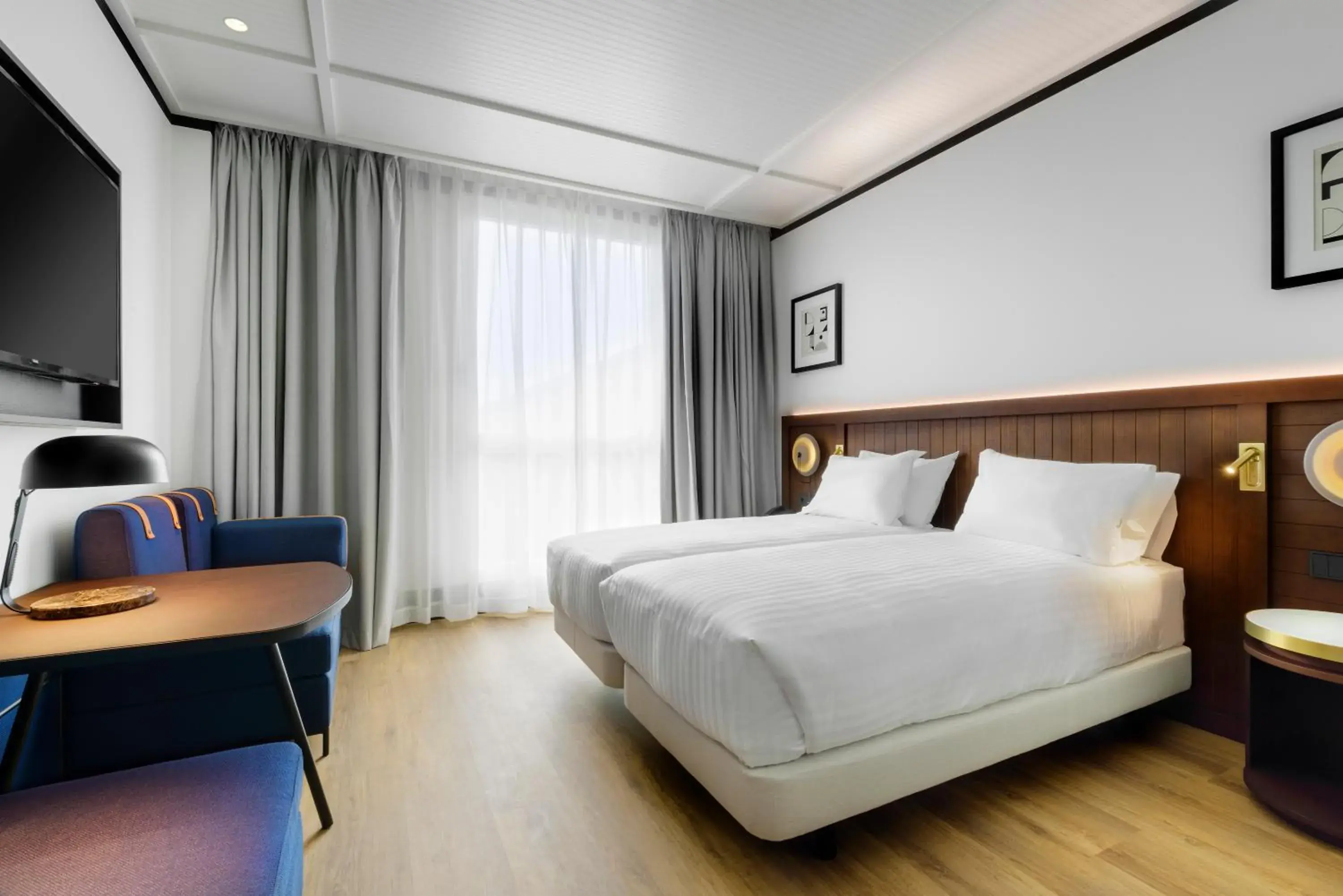 Bed in Hotel Tres Reyes San Sebastián Bed in Hotel Tres Reyes San Sebastián