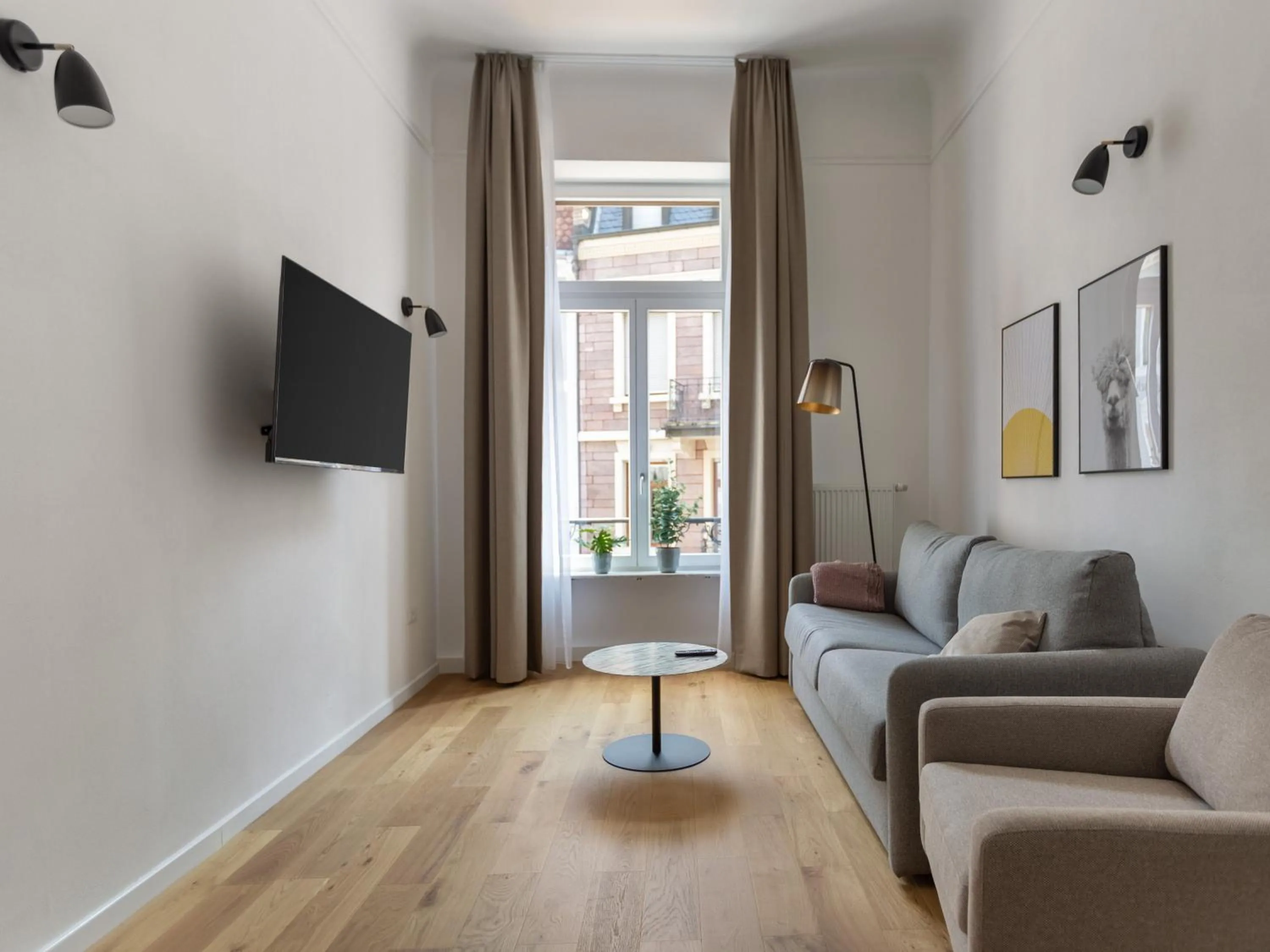 Living room in Limehome Baden-Baden Bäderstraße