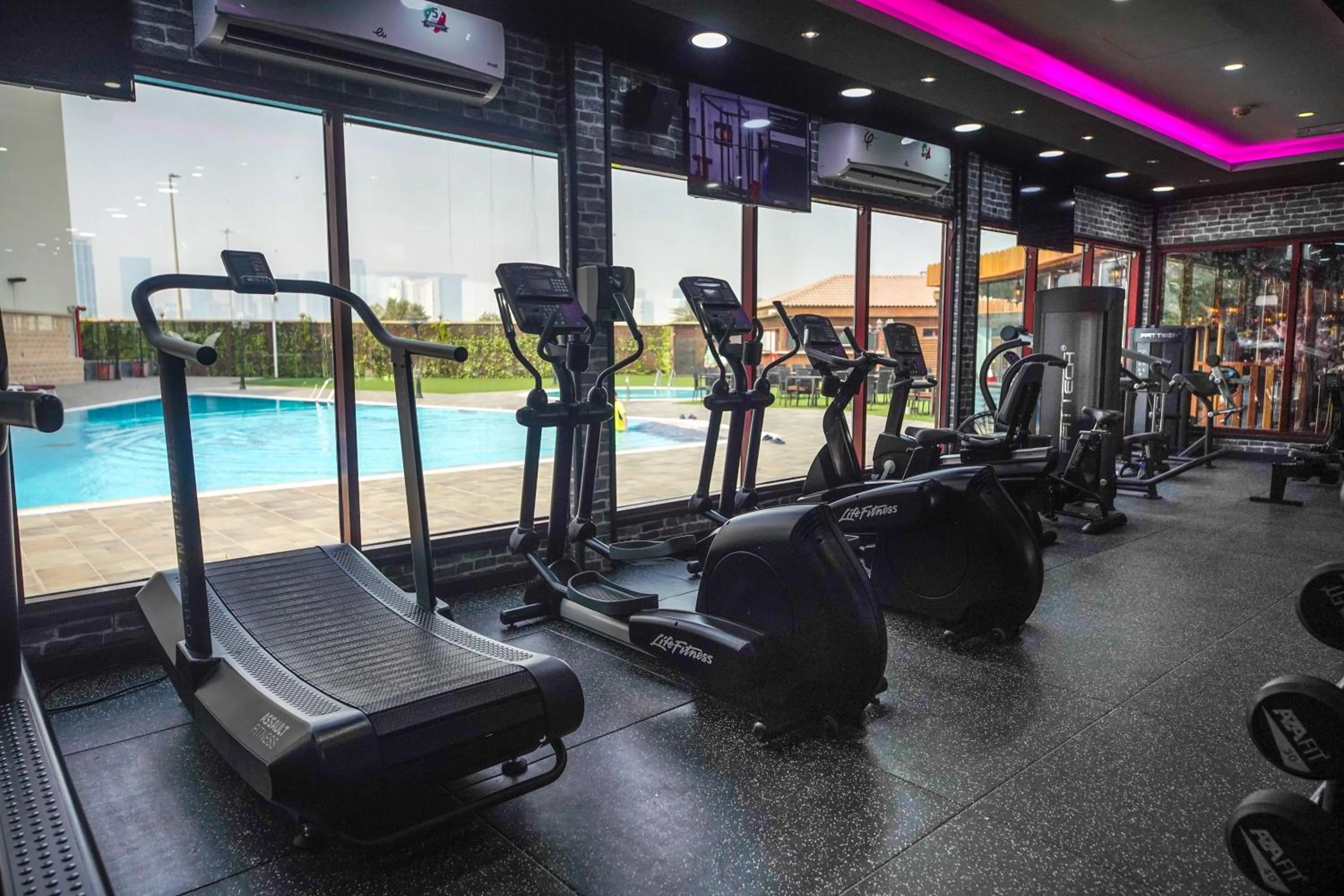 Fitness centre/facilities in Villaggio Hotel Abu Dhabi