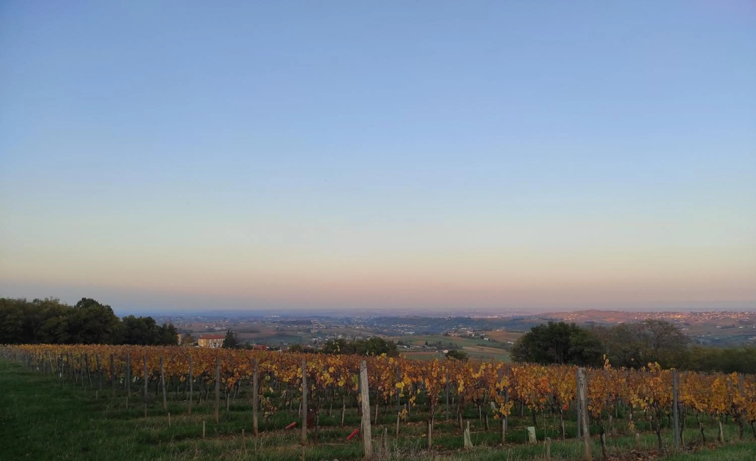 Sunset in Appartement Bagnols - Les Meublés des Pierres Dorées