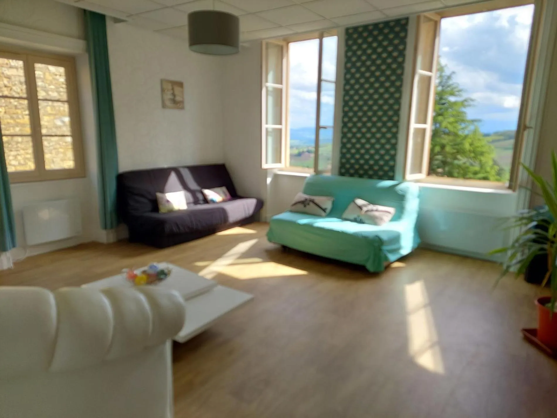 Communal lounge/ TV room in Appartement Bagnols - Les Meublés des Pierres Dorées