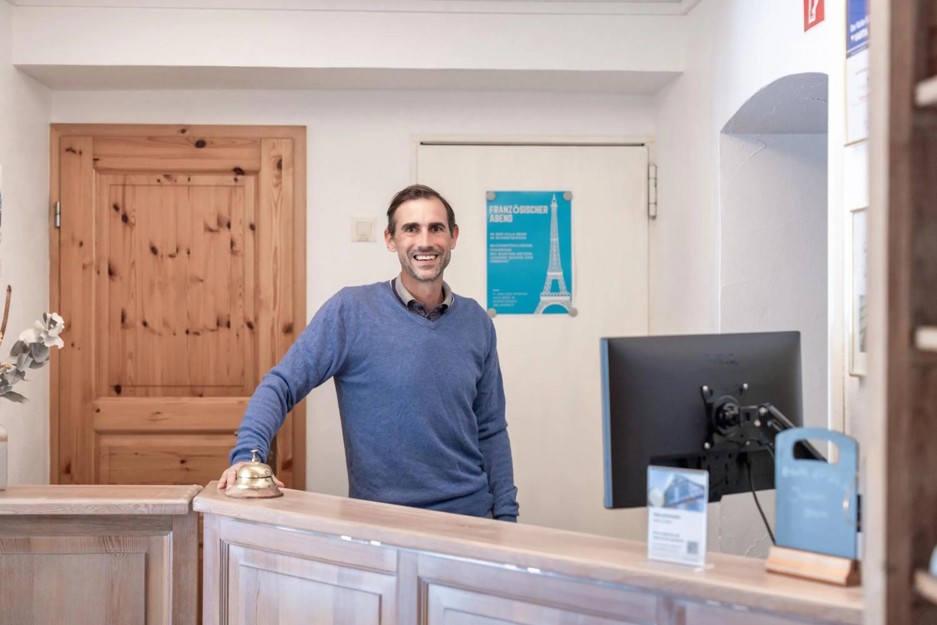 Lobby or reception in Villa Benz Hotel garni