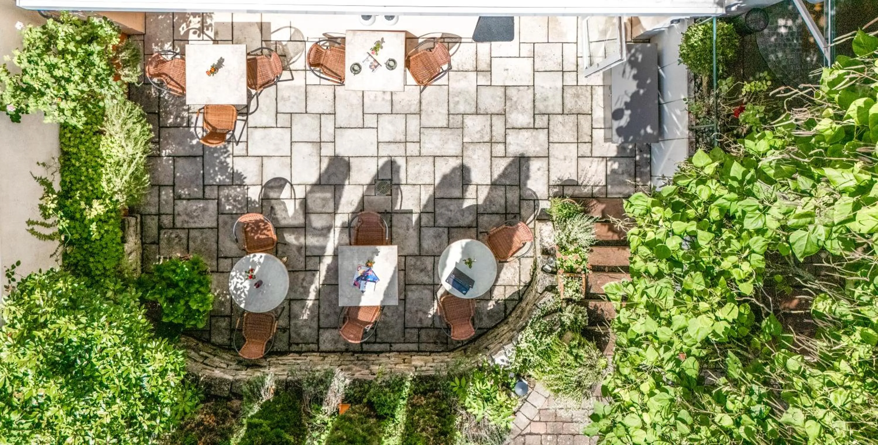 Patio in Villa Benz Hotel garni