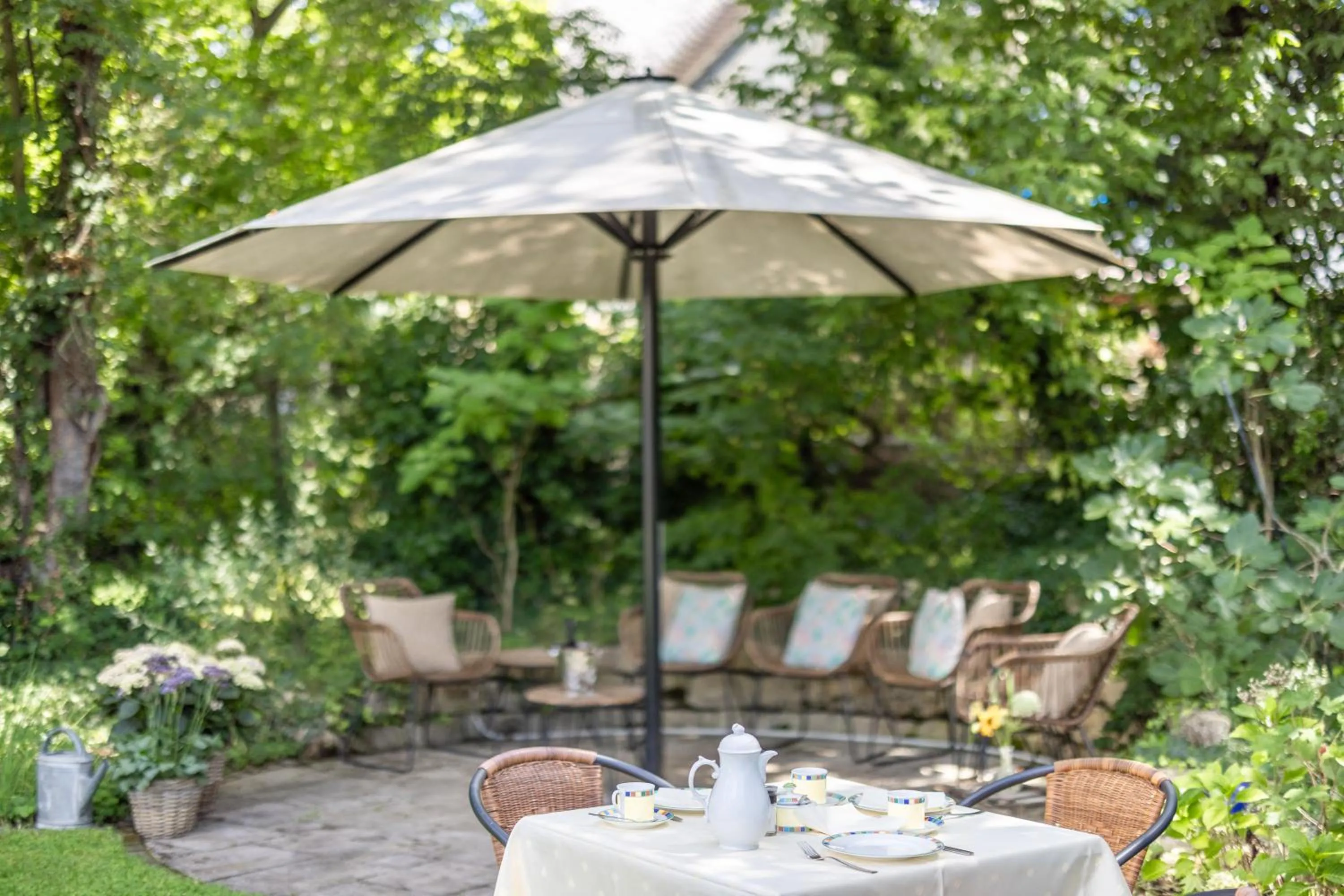 Garden view in Villa Benz Hotel garni