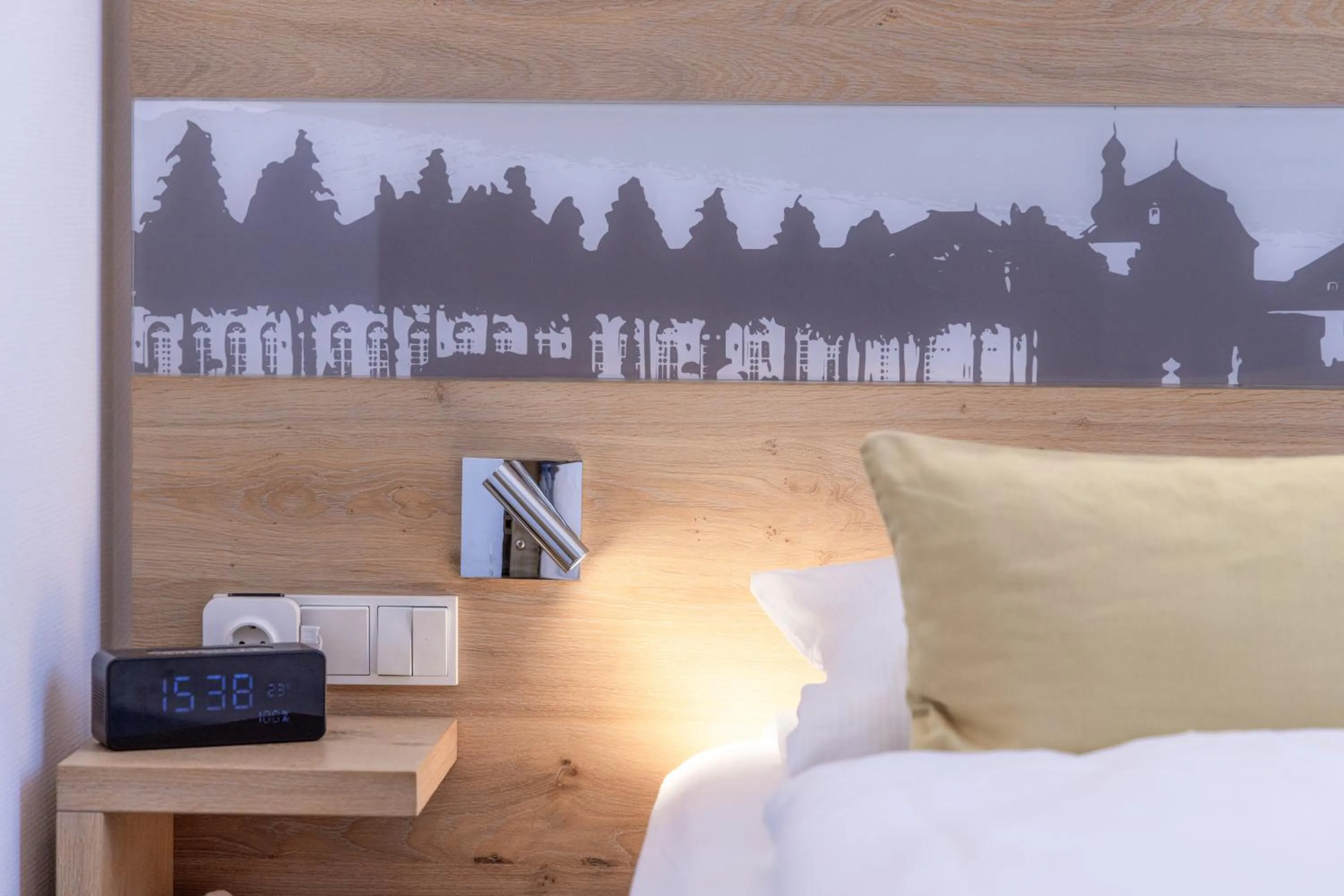 Decorative detail, Bed in Villa Benz Hotel garni