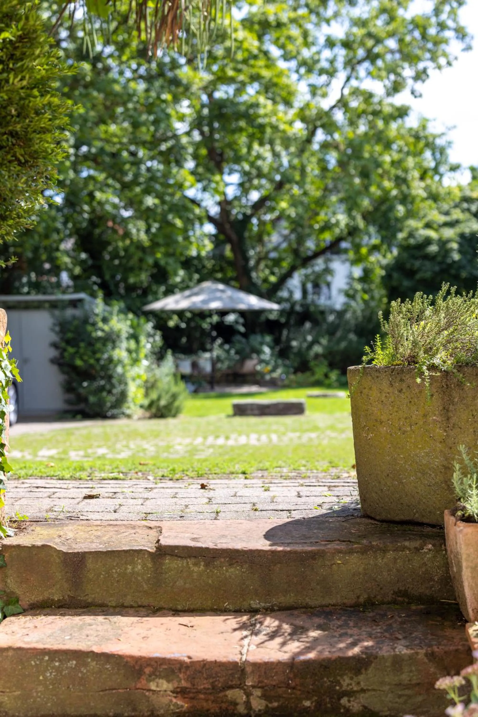 Garden view in Villa Benz Hotel garni