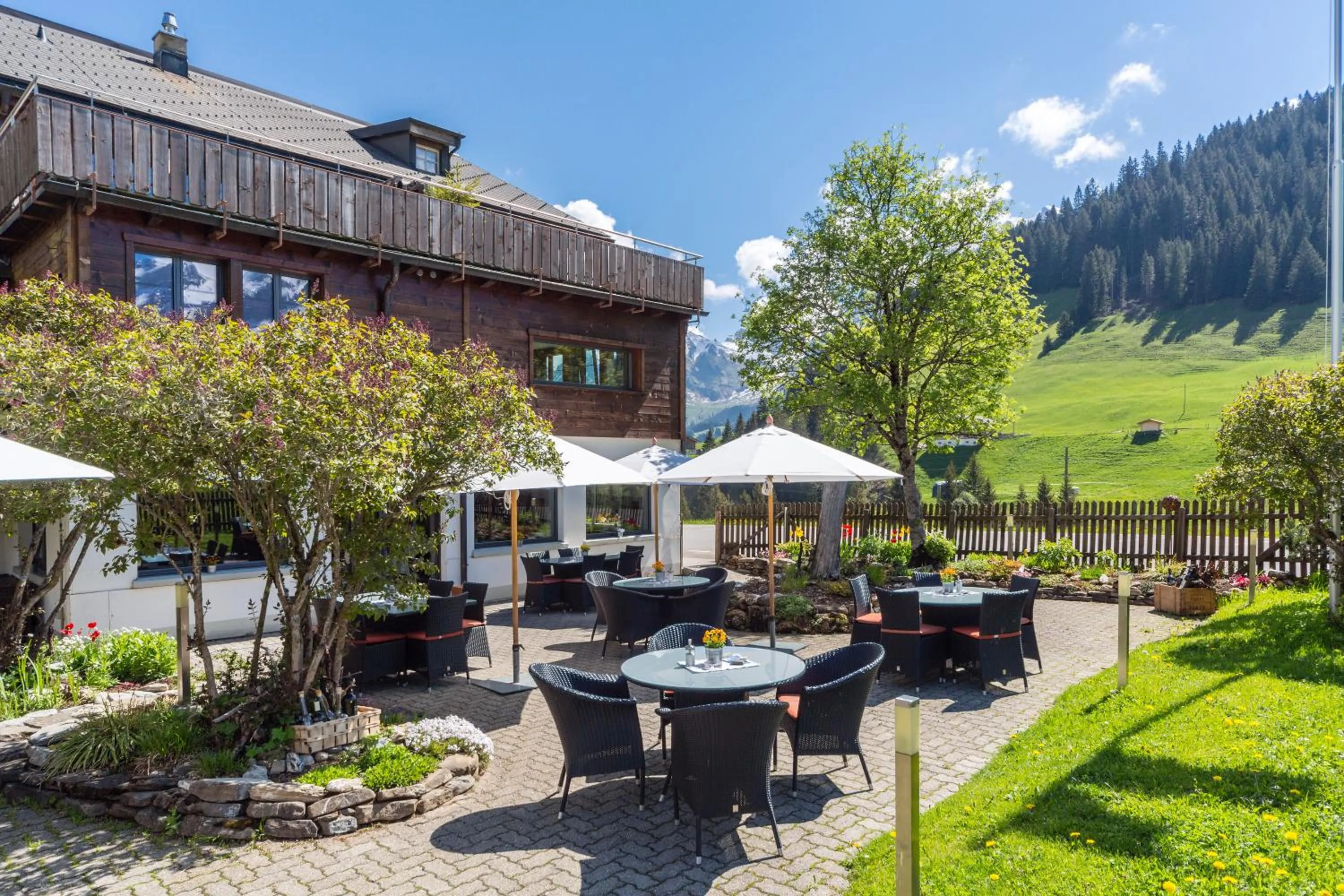 Balcony/Terrace in Hotel Des Alpes