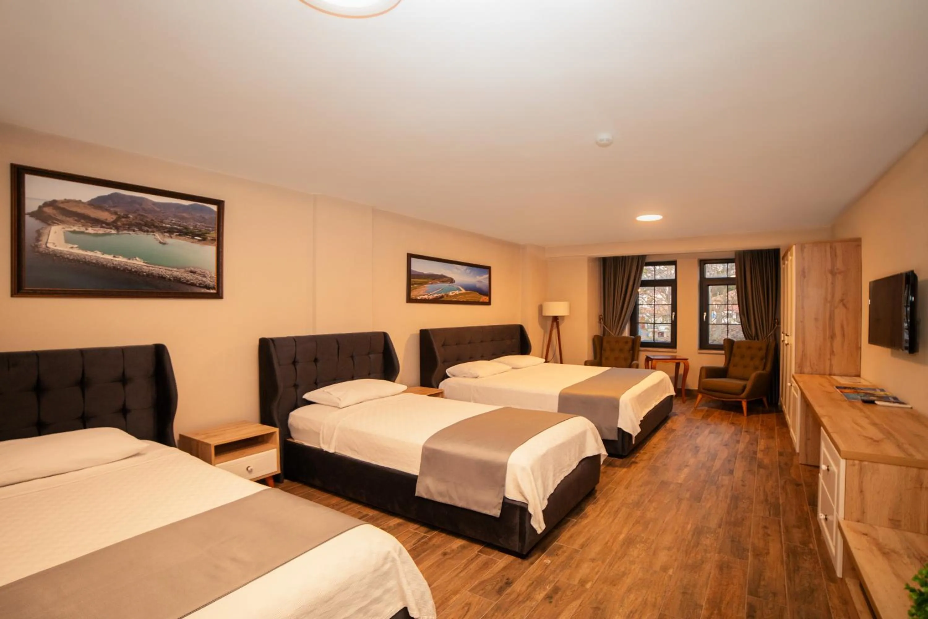 Bed in İmroz Elia Hotel