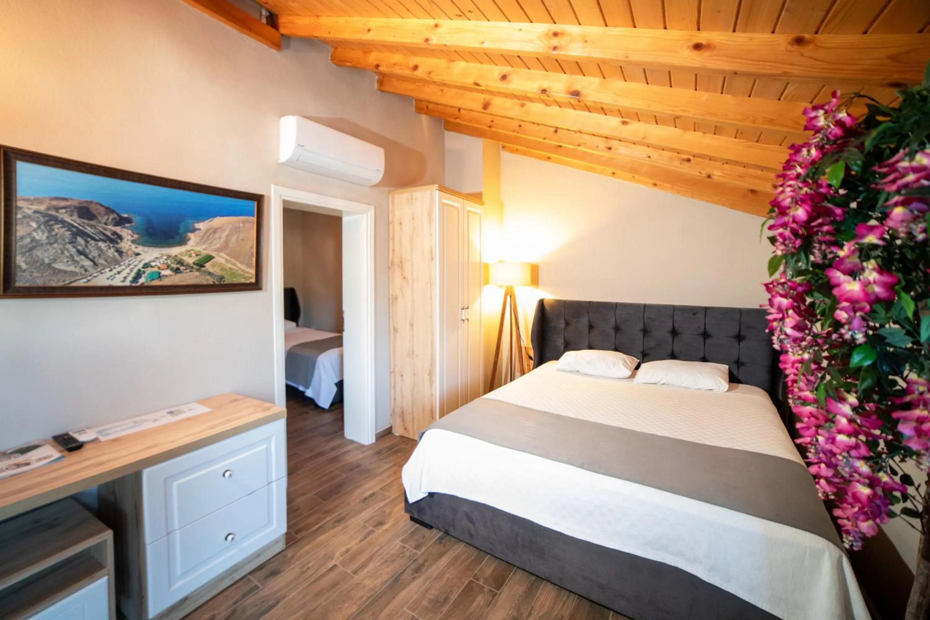 Bedroom, Bed in İmroz Elia Hotel