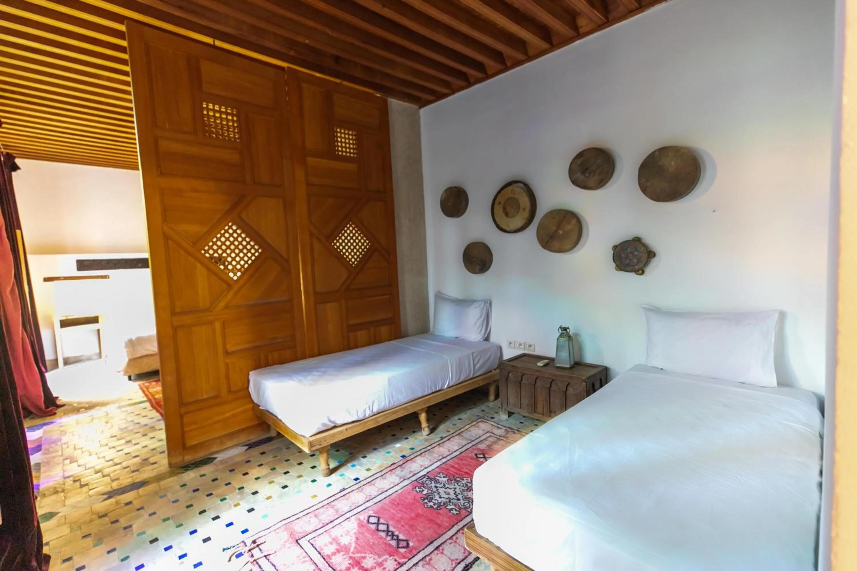 Bed in RIAD LOUDAYA AND SPA