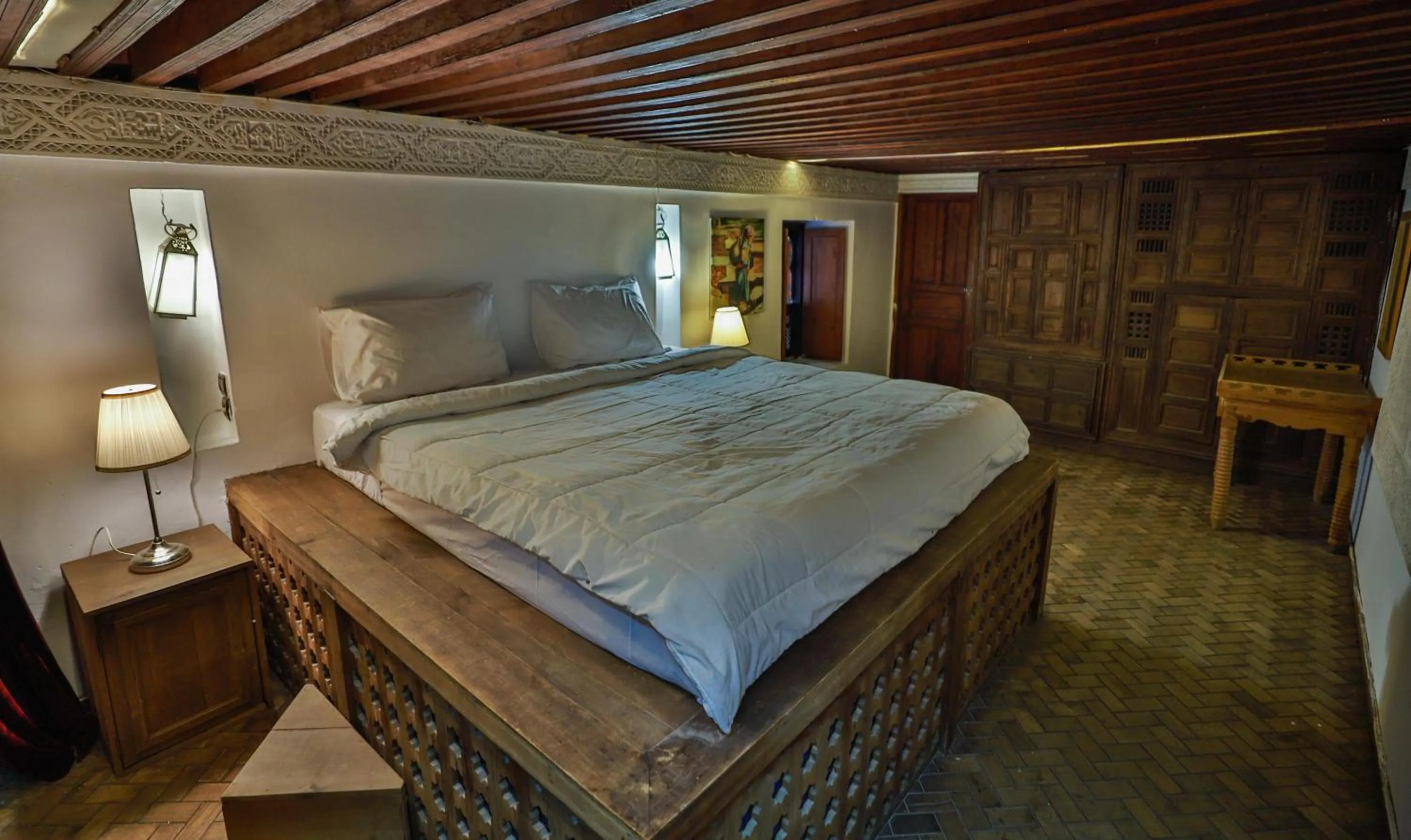 Bed in RIAD LOUDAYA AND SPA