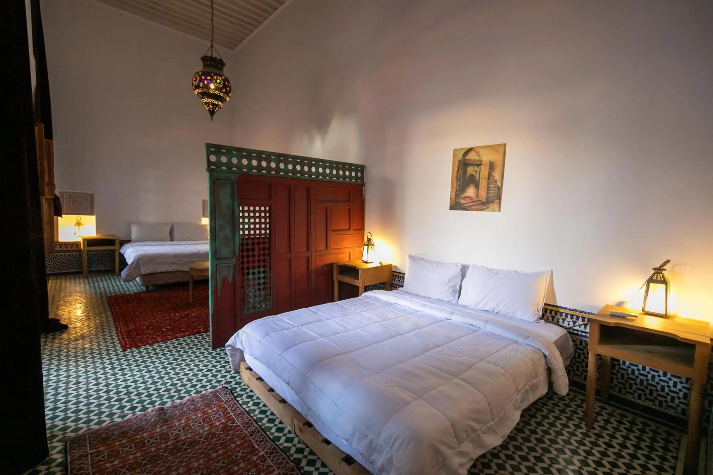 Bed in RIAD LOUDAYA AND SPA