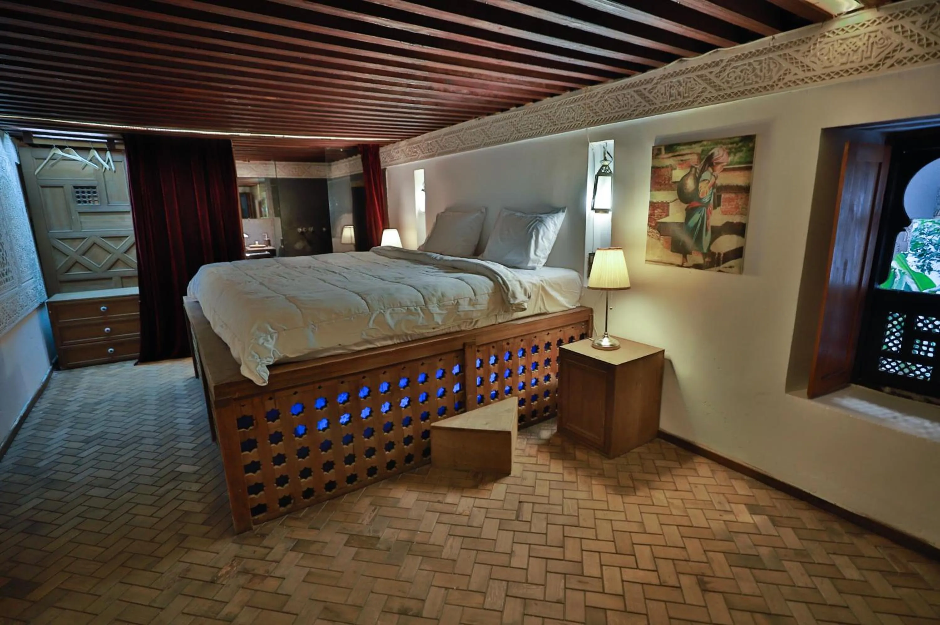 Bed in RIAD LOUDAYA AND SPA