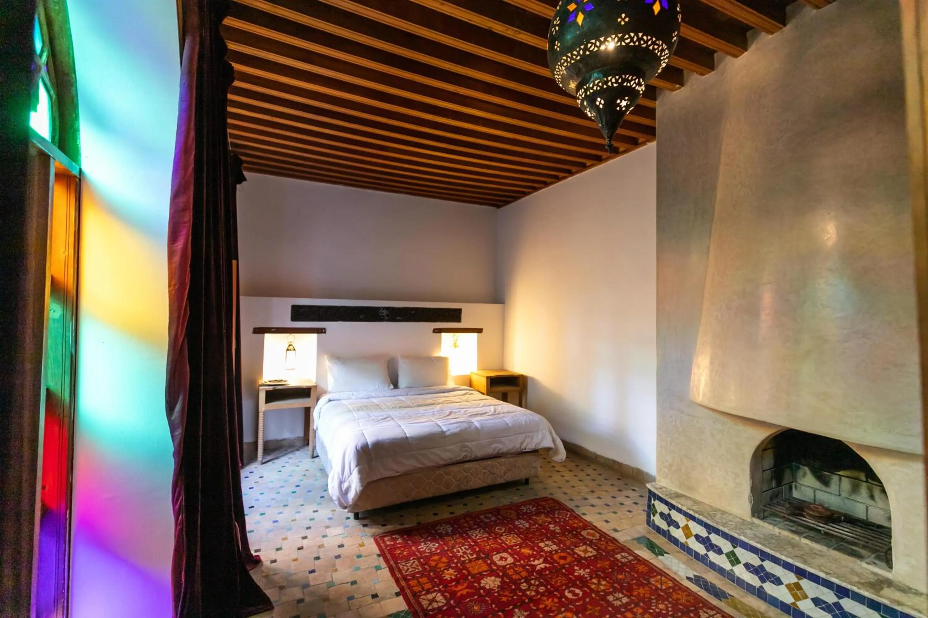 Bed in RIAD LOUDAYA AND SPA