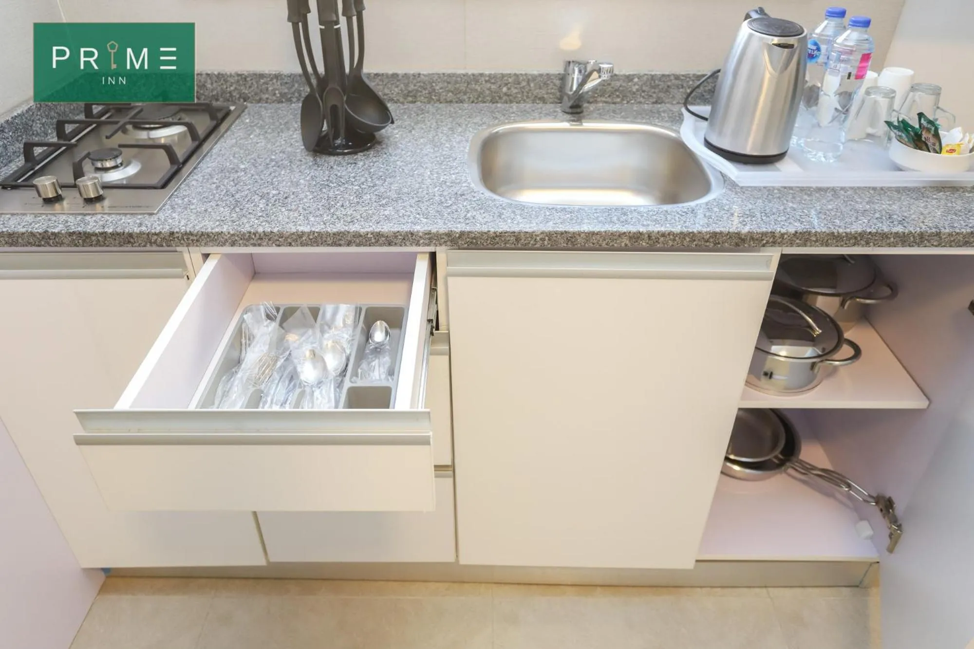 Kitchen or kitchenette in Prime Inn 10th Of Ramadan
