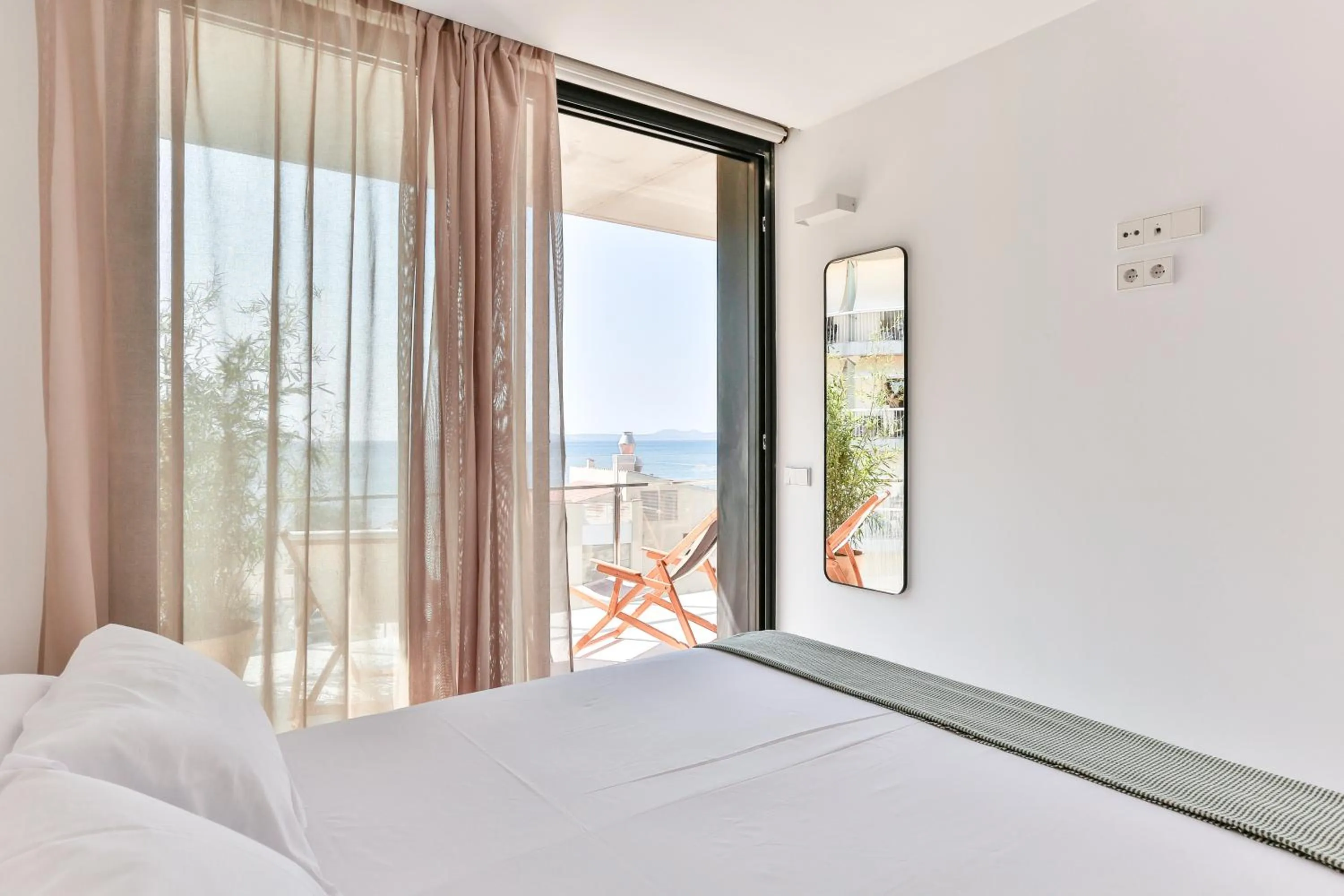 Bed in ECO-APARTMENTS LA MARINEDA