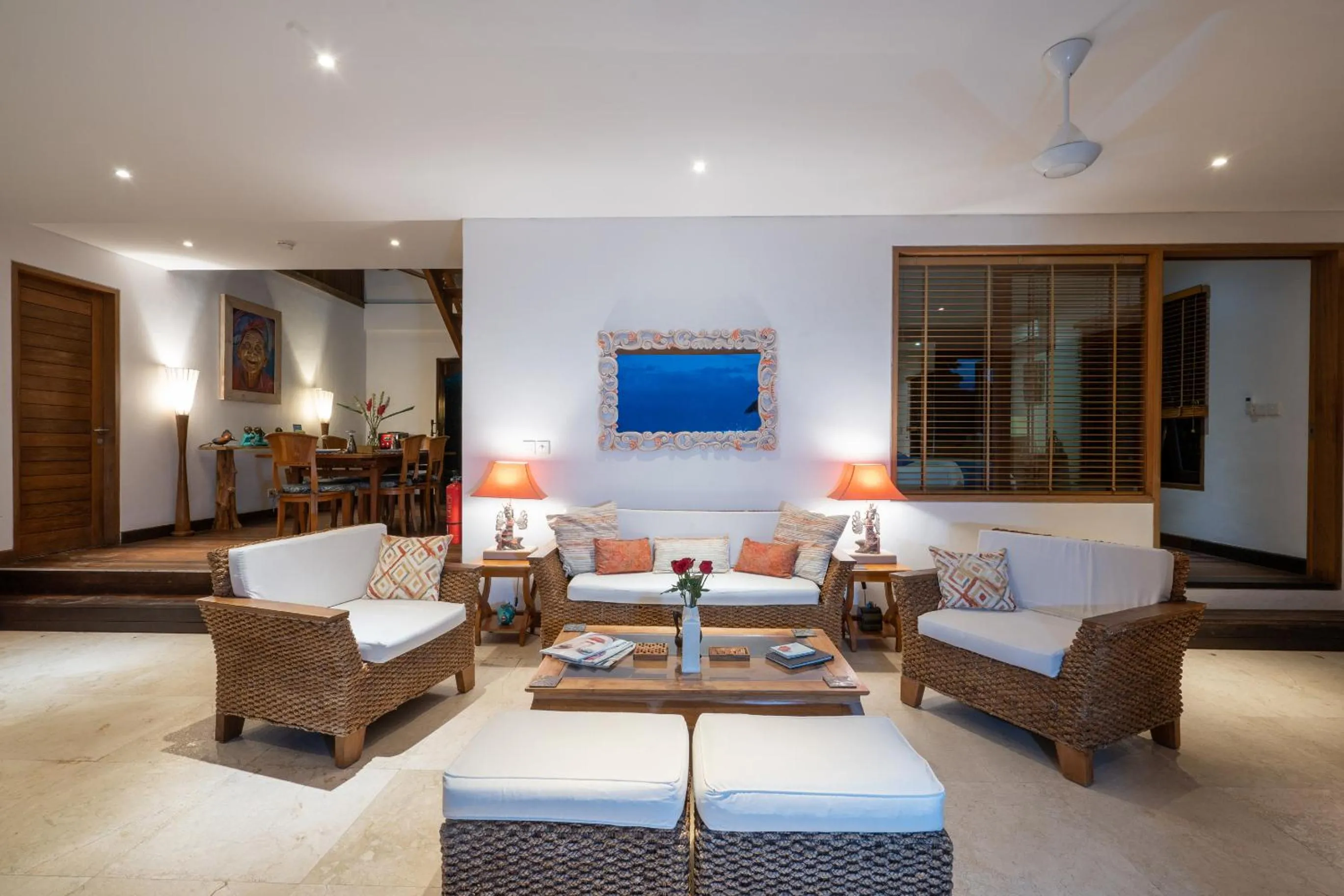 Living room in Villa Nusa