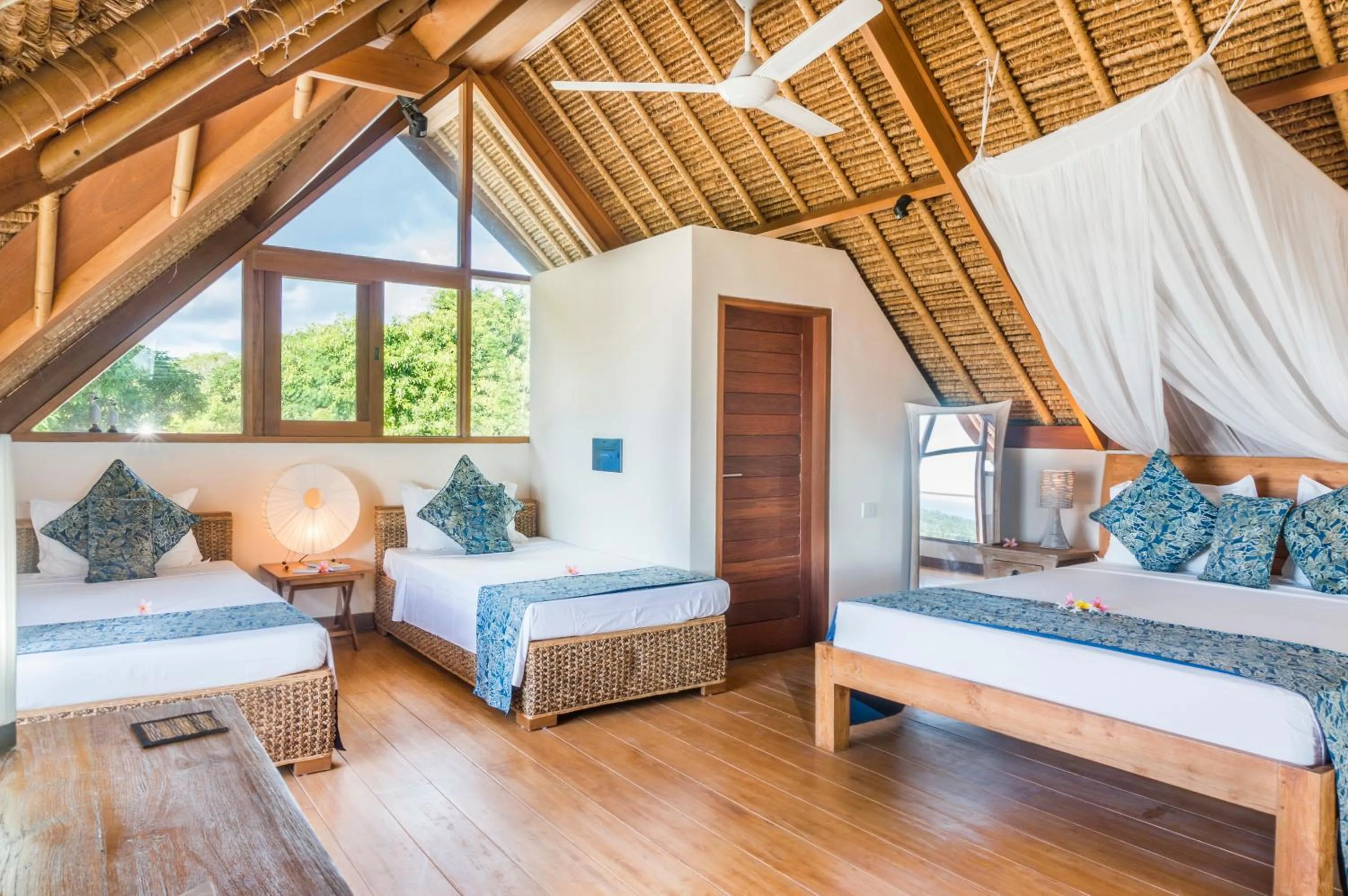 Bedroom, Bed in Villa Nusa