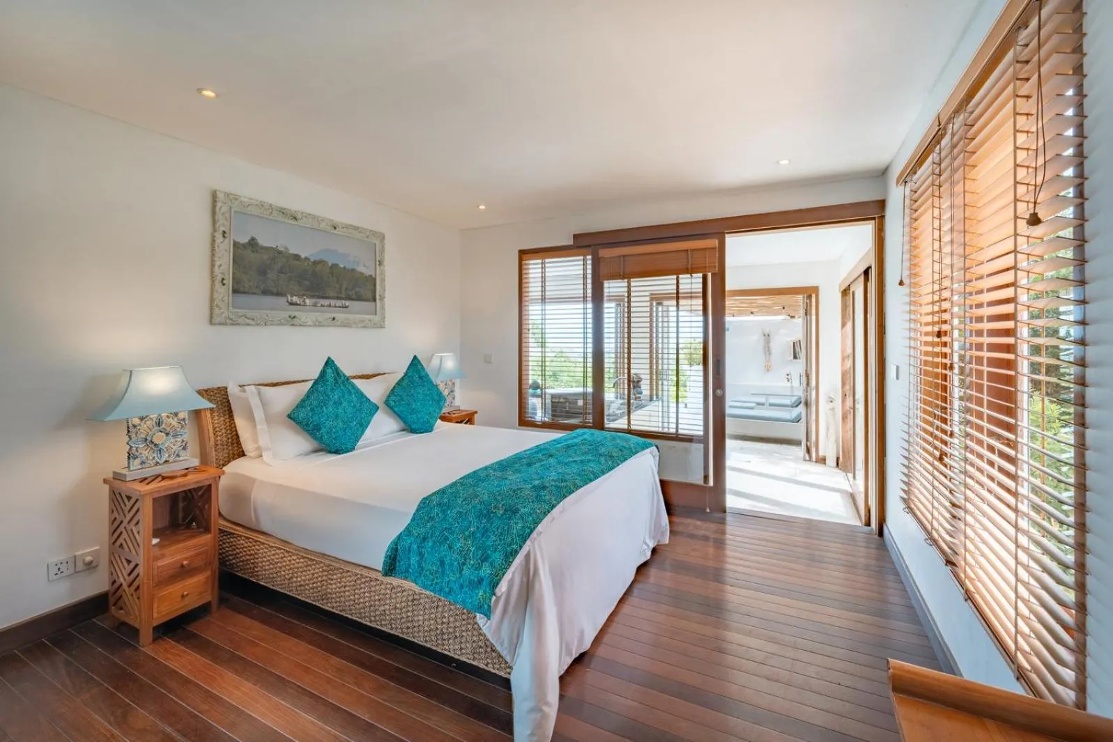 Bed in Villa Nusa