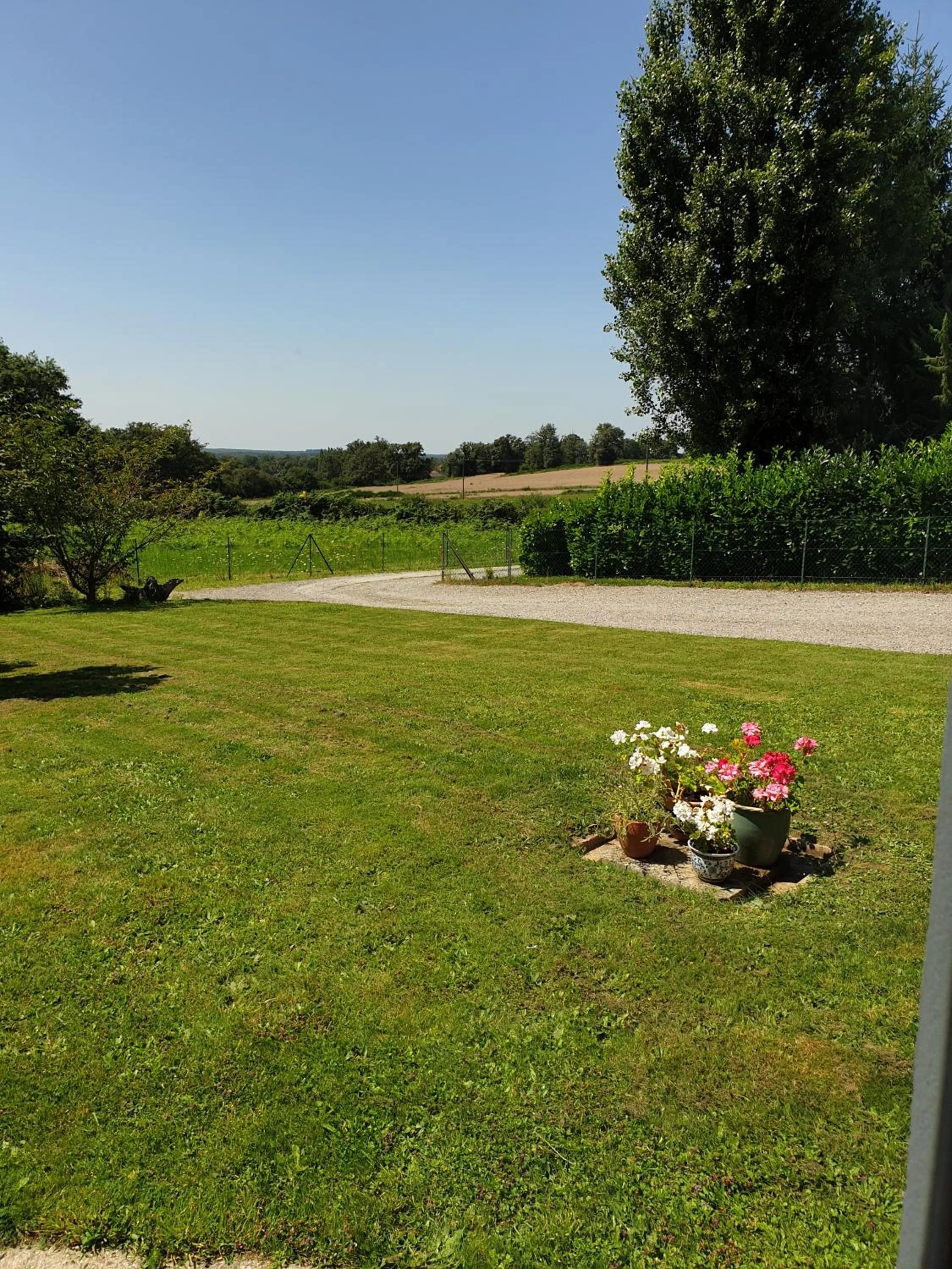 Garden view in Les érables