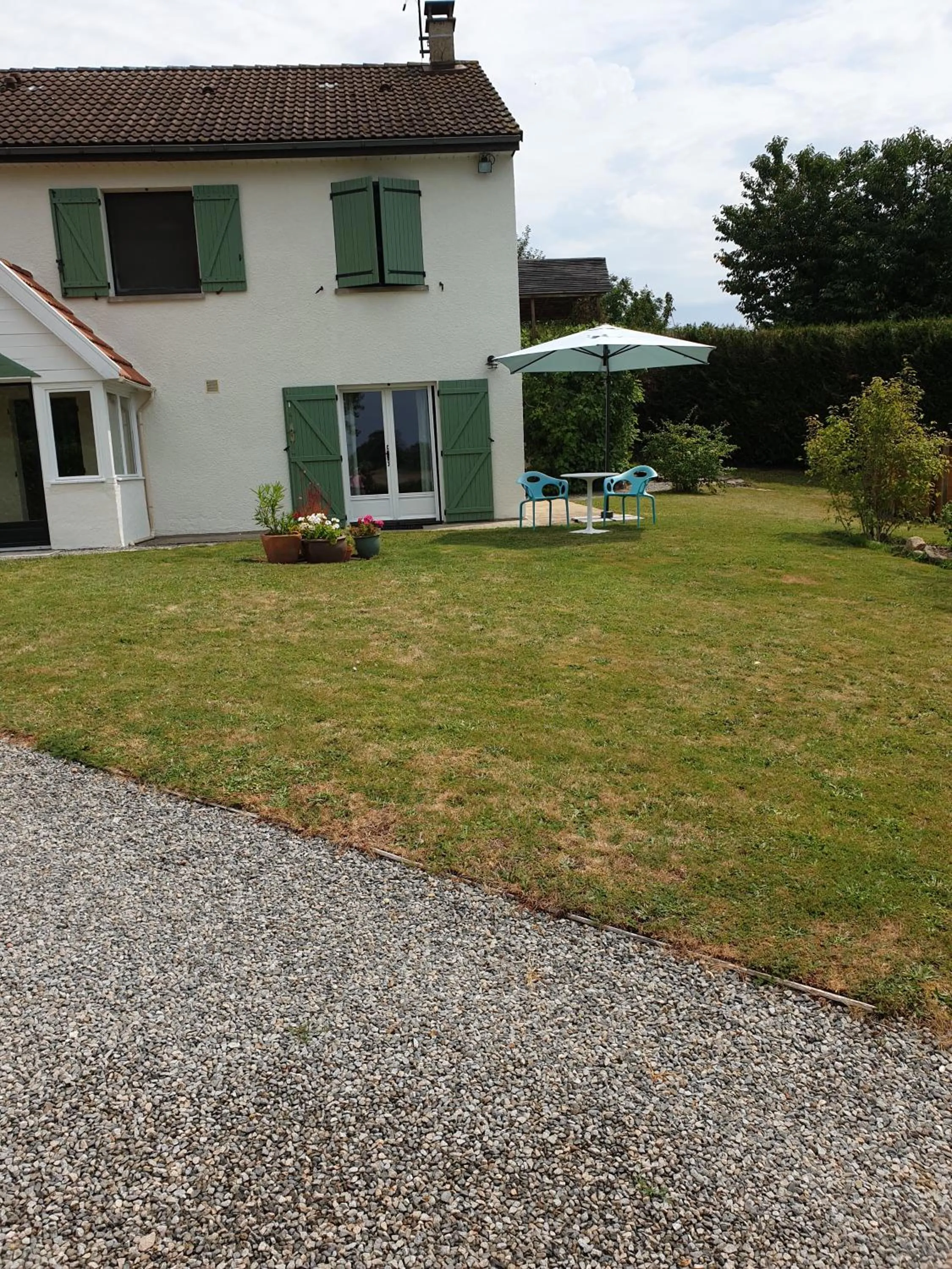 Garden view in Les érables