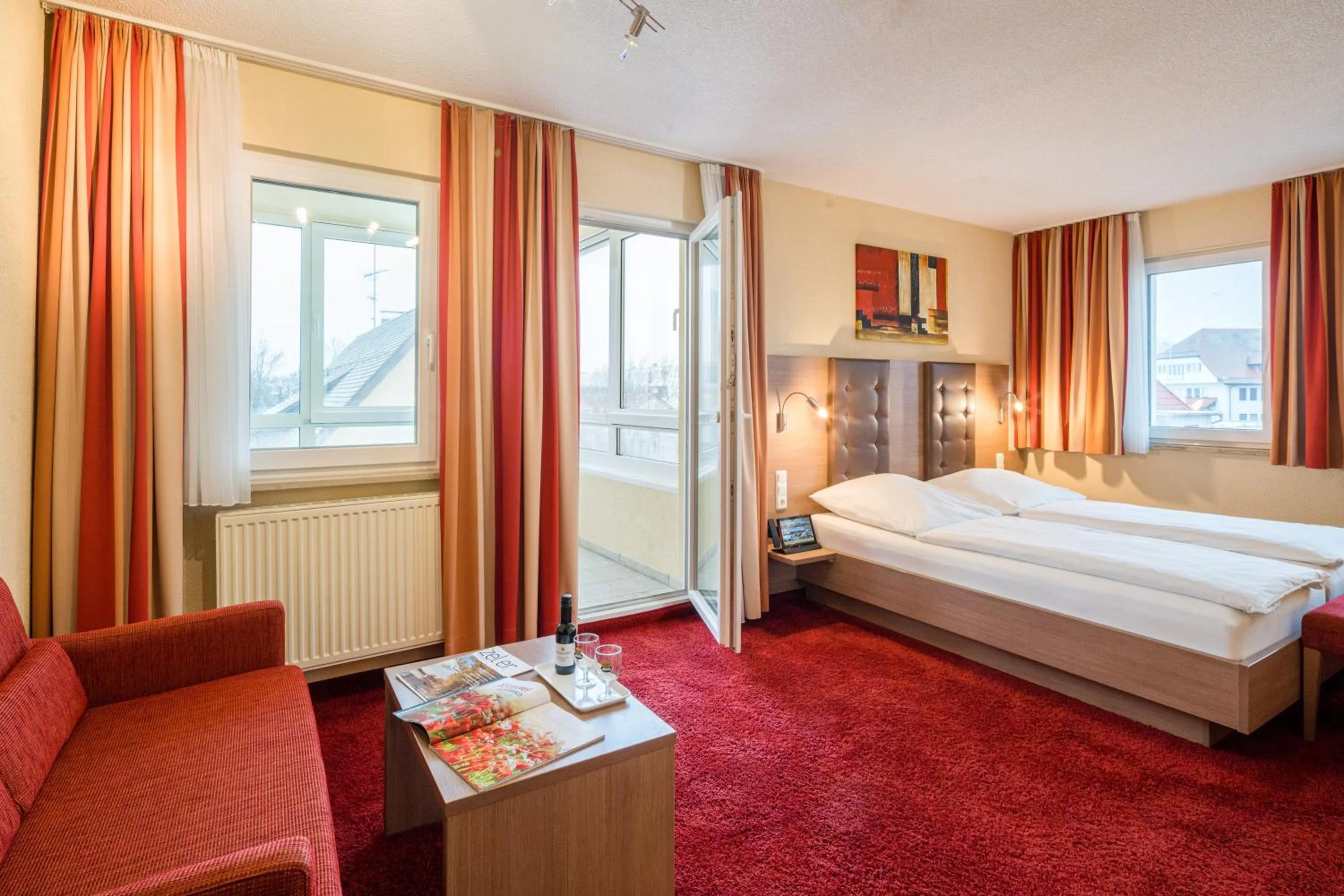 Photo of the whole room, Bed in Hotel Zur Schmiede