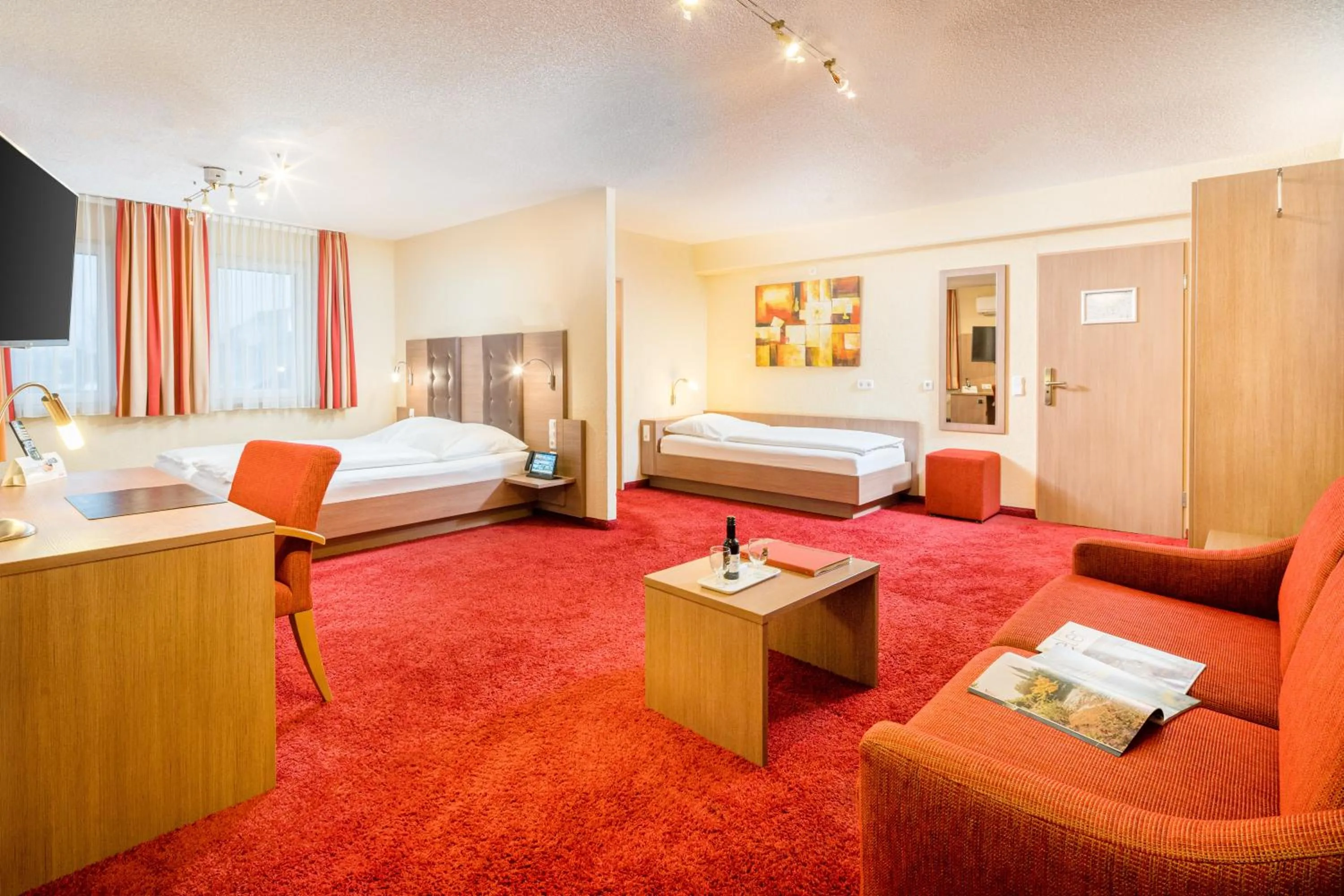 Photo of the whole room, Bed in Hotel Zur Schmiede