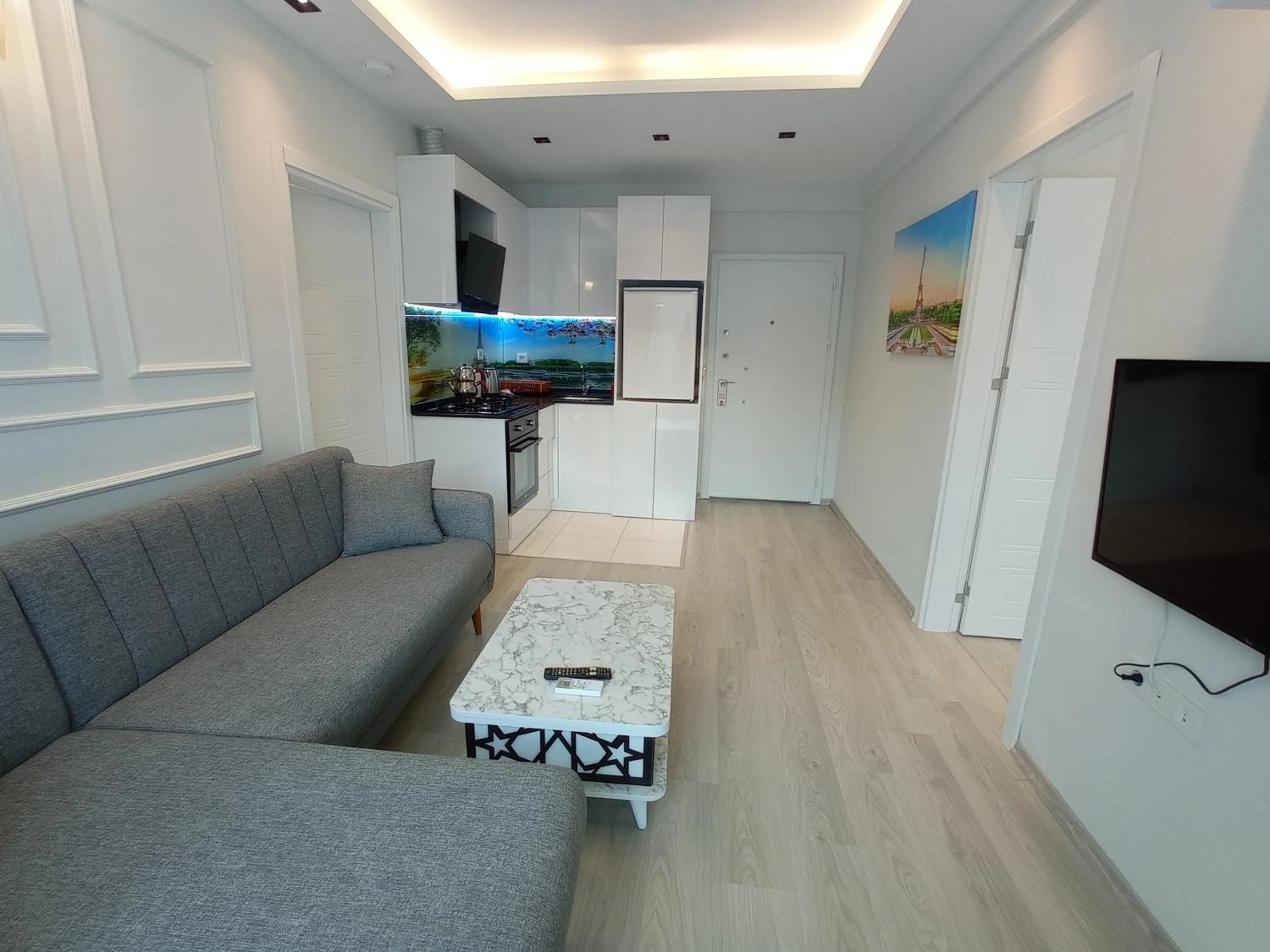 Living room, Bed in World Cities Residence