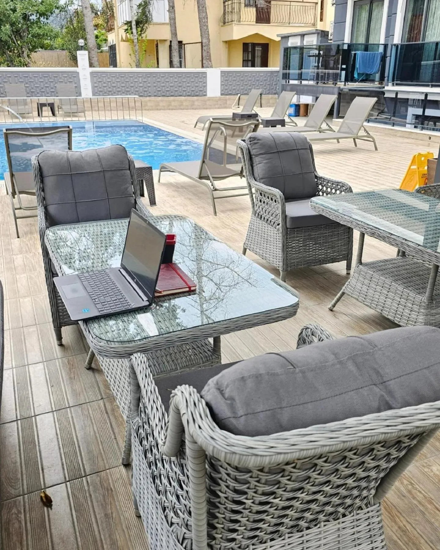 Seating area in World Cities Residence