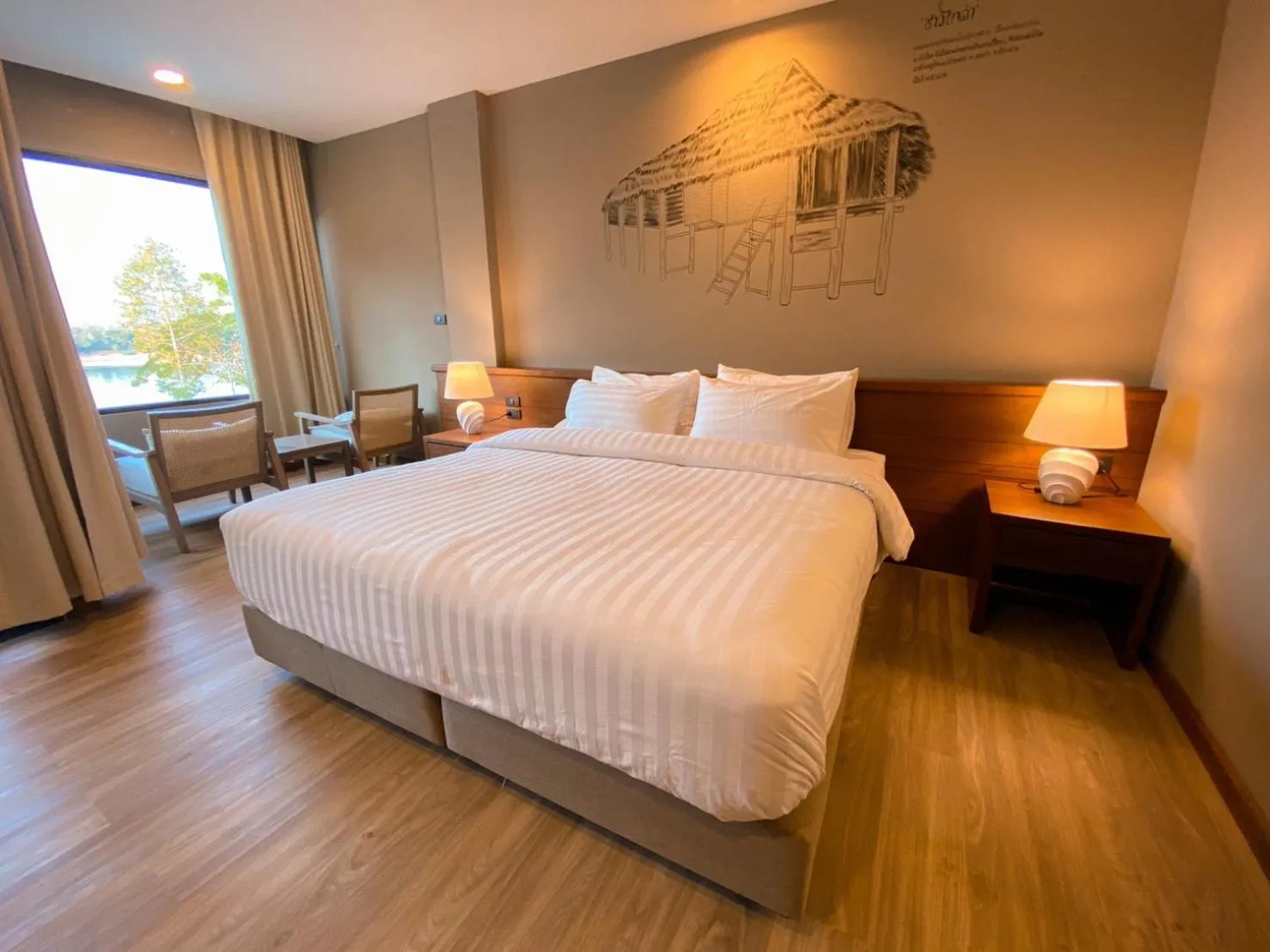 Property building, Bed in River Tree Resort