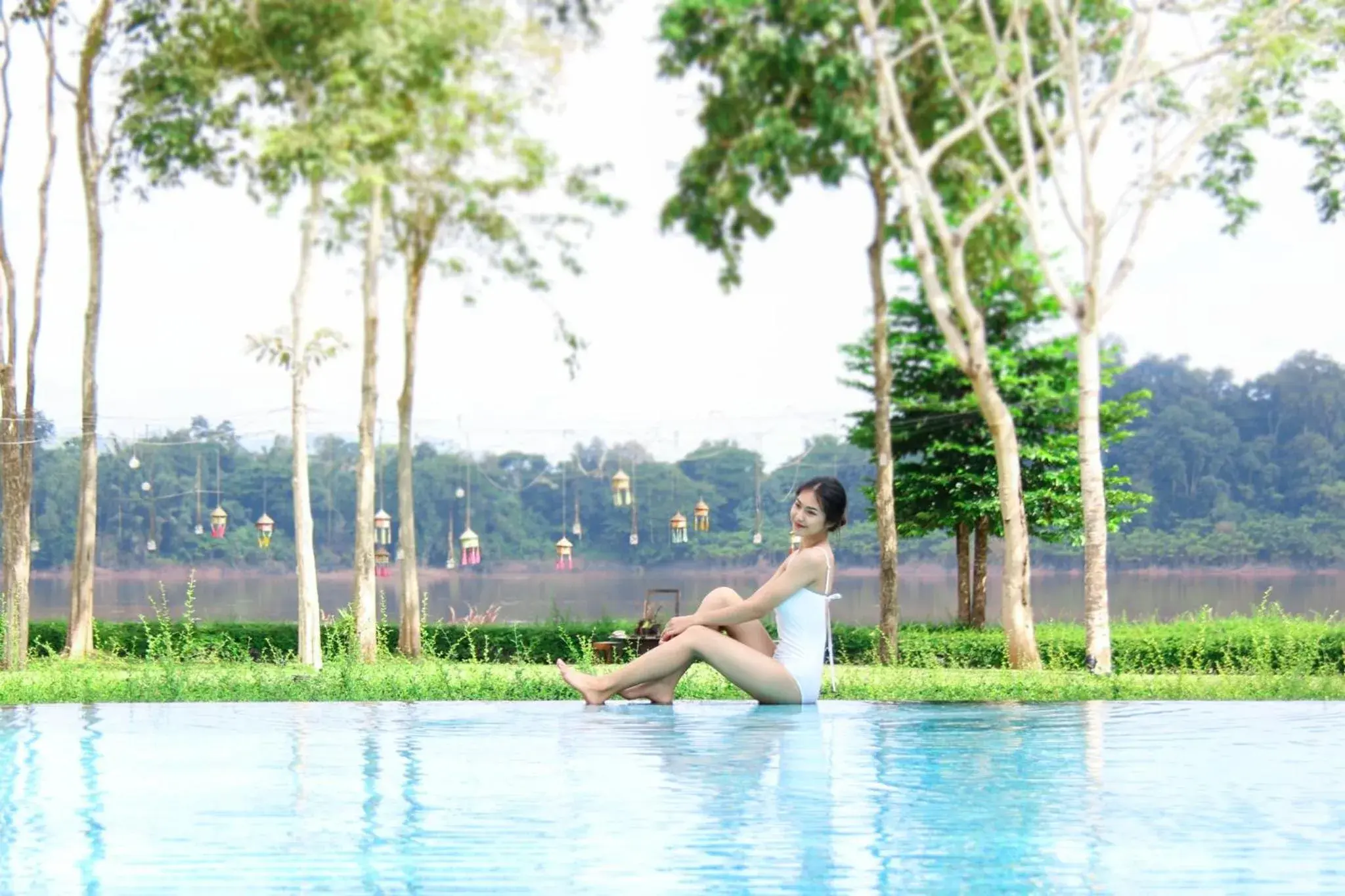 Pool view in River Tree Resort Pool view in River Tree Resort