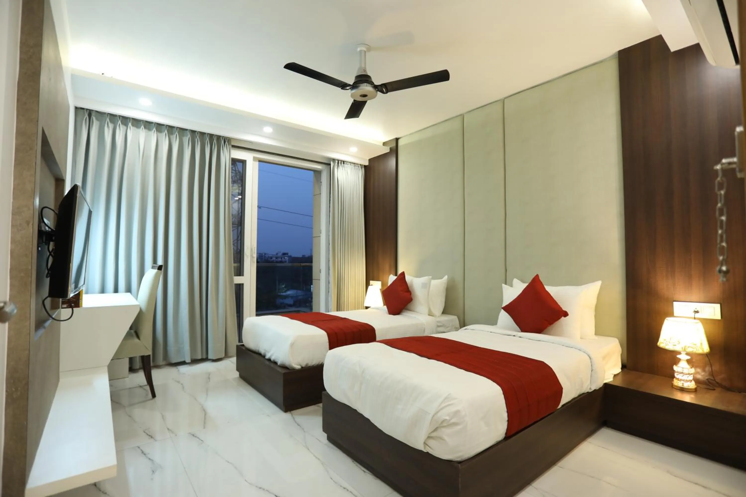 Bed in Hotel Keshav Residency - Medicity Gurugram, near Medanta Hospital, Pure Vegetarian