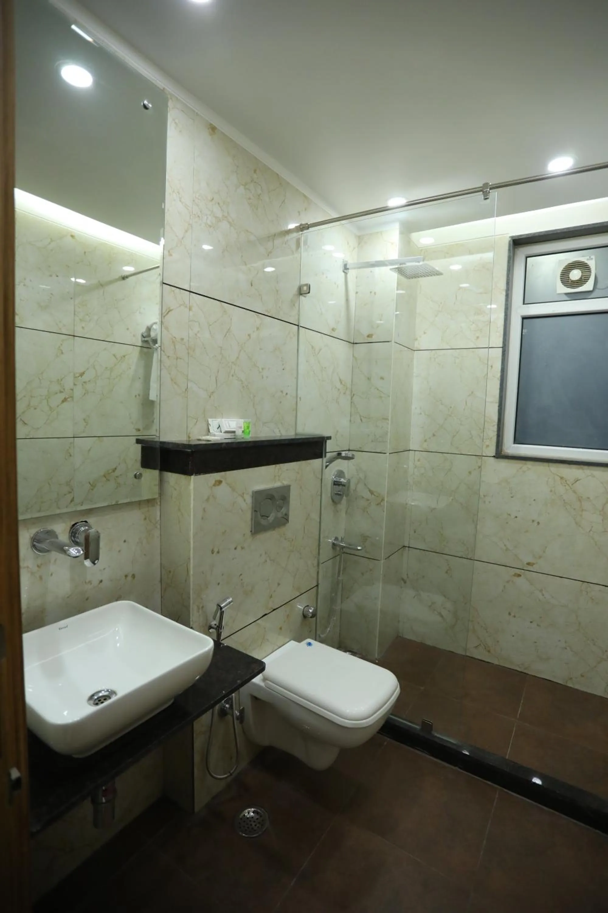 Shower in Hotel Keshav Residency - Medicity Gurugram, near Medanta Hospital, Pure Vegetarian