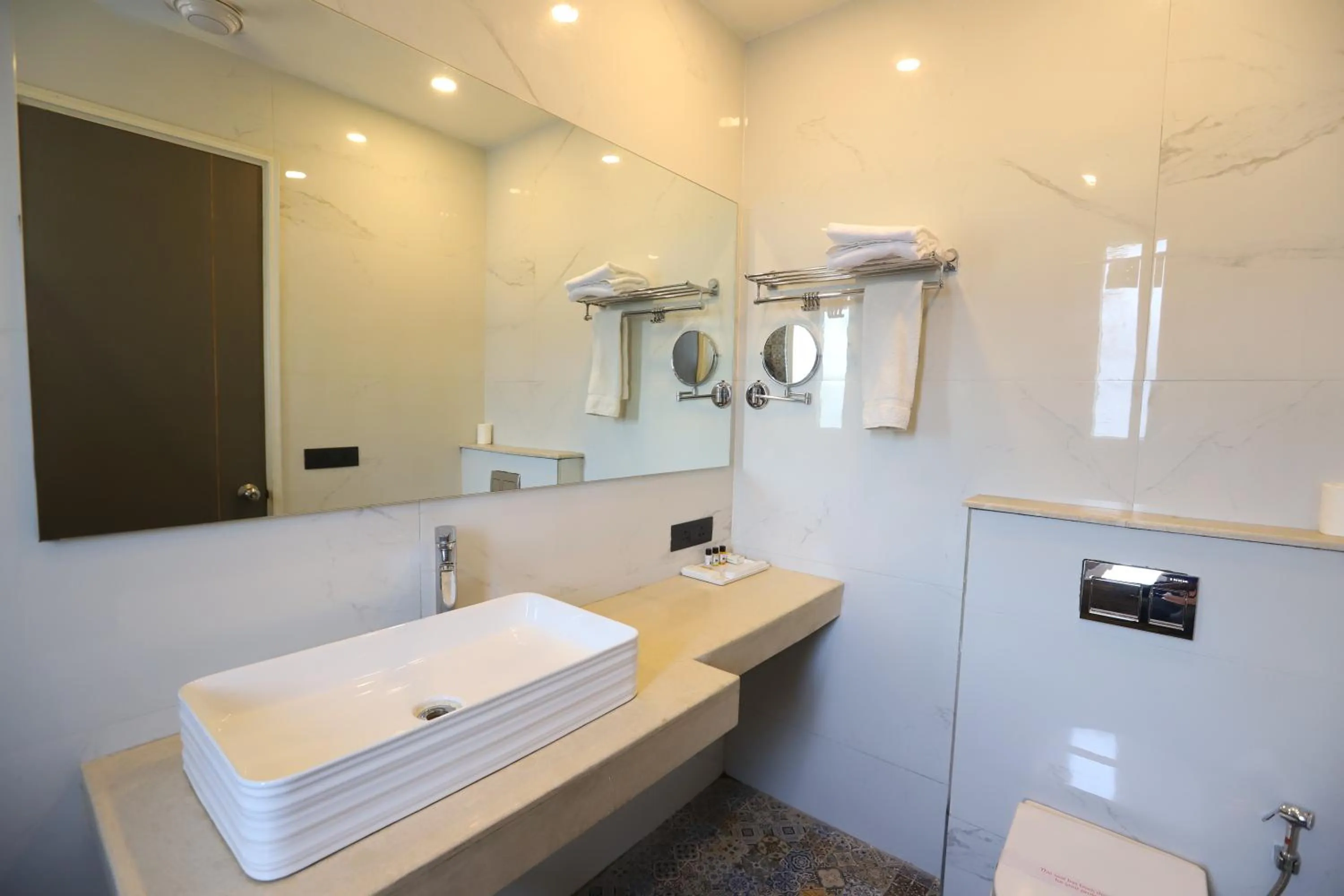 Bathroom in Hotel Keshav Residency - Medicity Gurugram, near Medanta Hospital