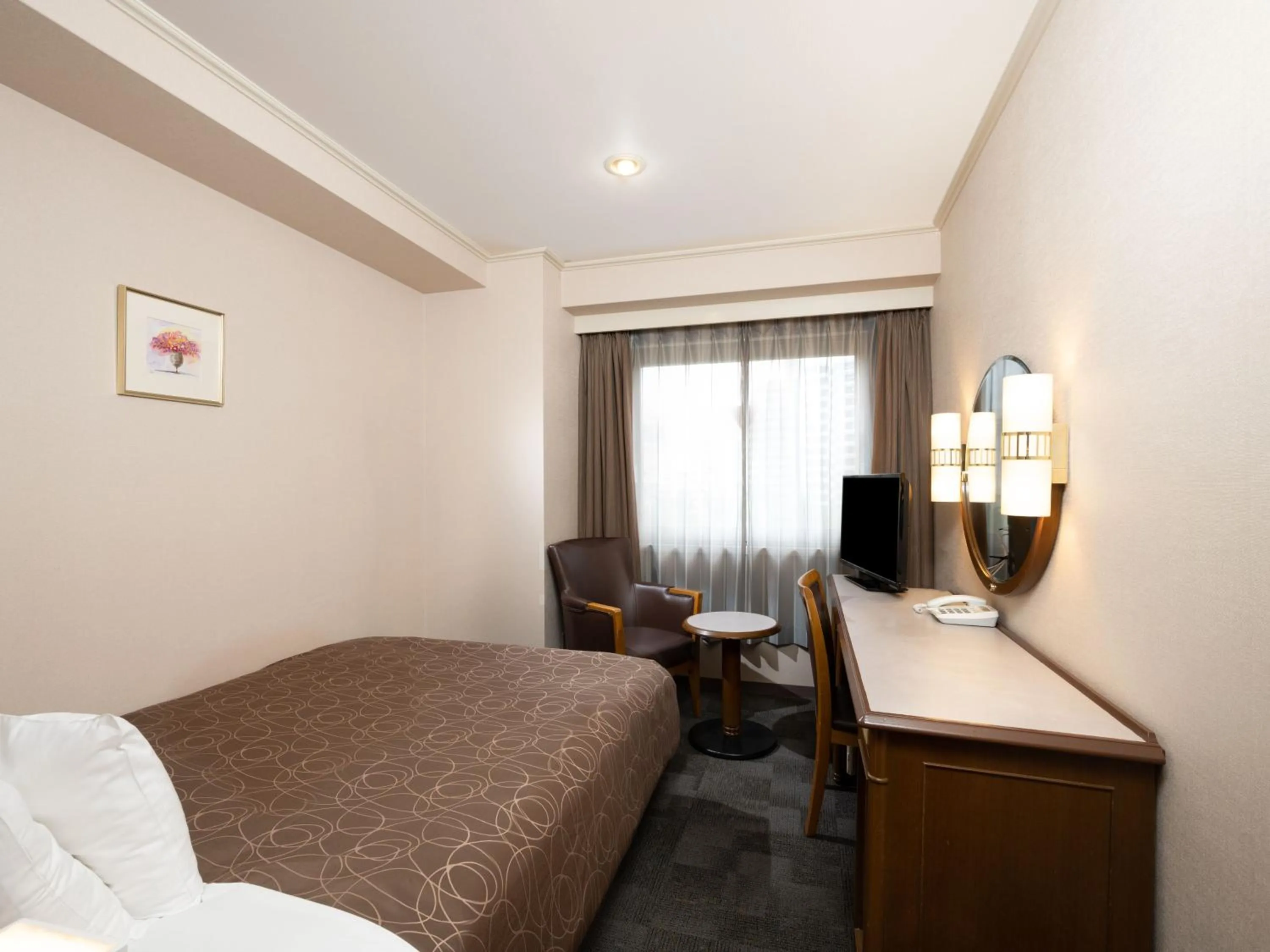 Photo of the whole room, Bed in Sotetsu Grand Fresa Hiroshima
