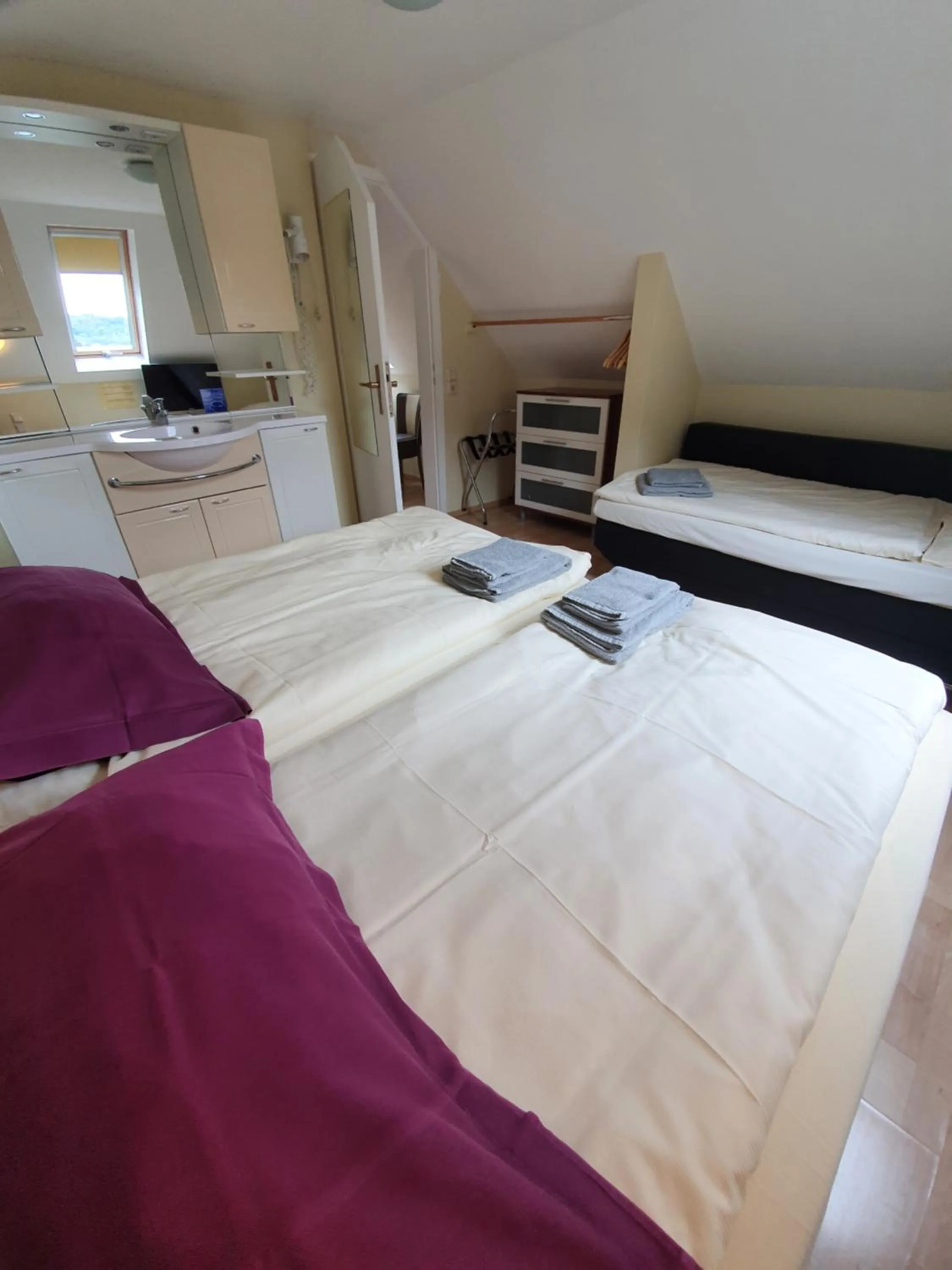 Photo of the whole room, Bed in Hotel Bergschlösschen