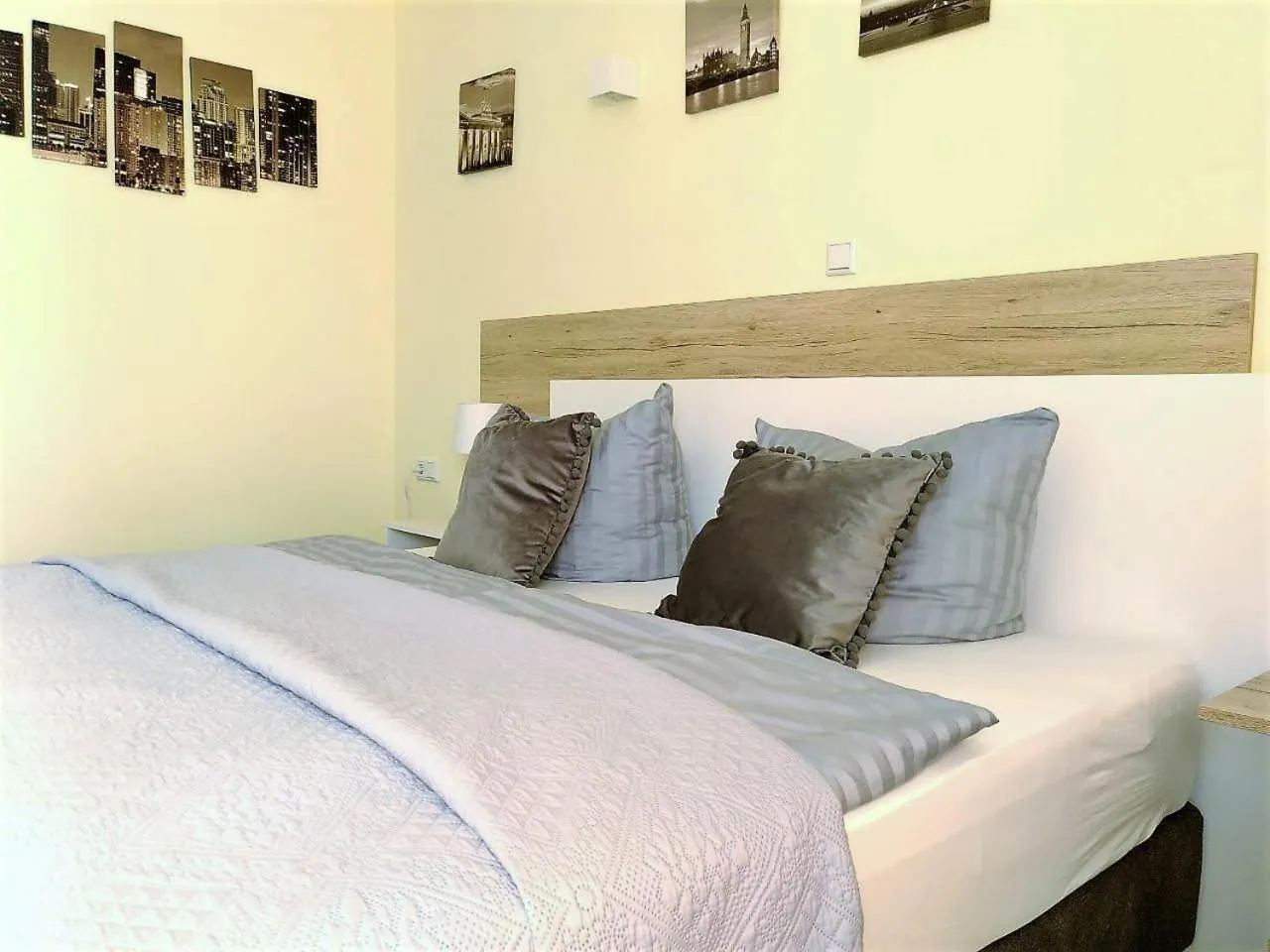 Bed in LikeDaheim Apartments