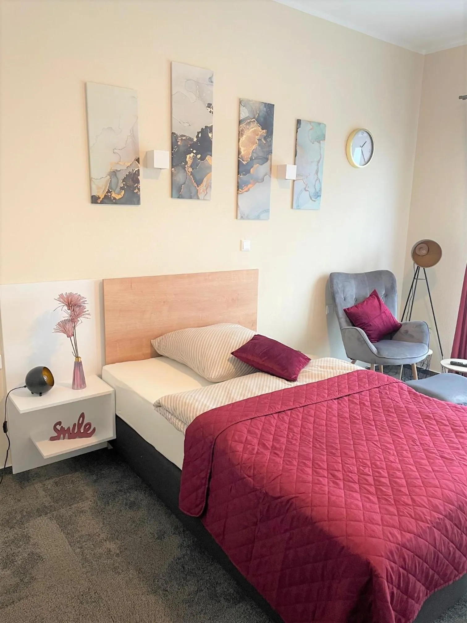 Bed in LikeDaheim Apartments