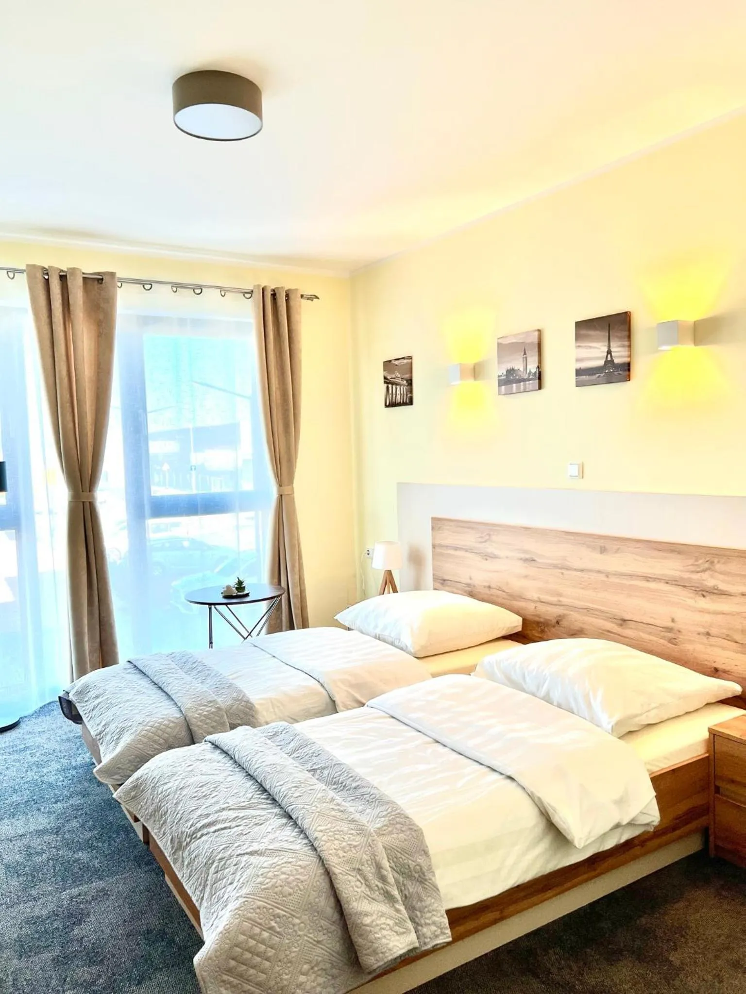 Bed in LikeDaheim Apartments