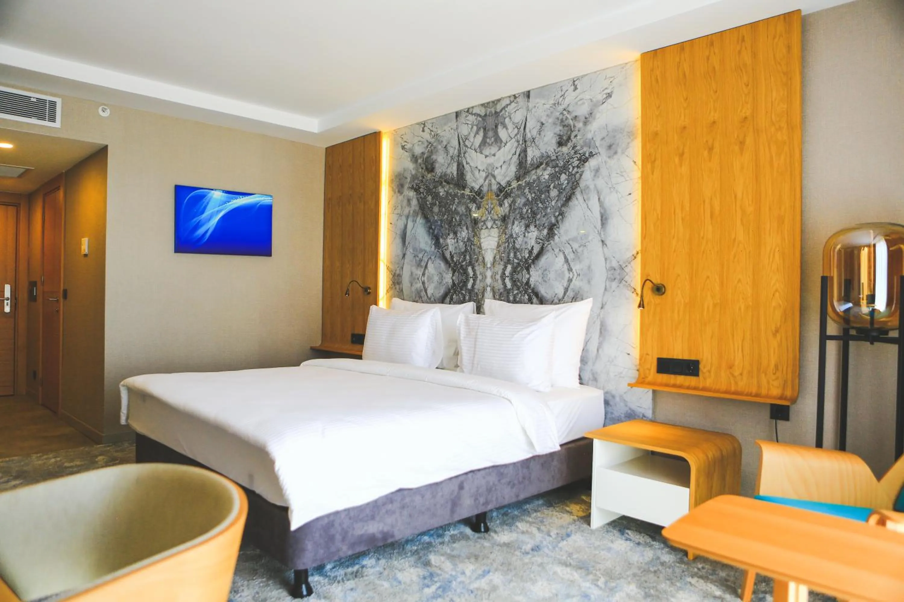 Bed in Grande Arte Hotel